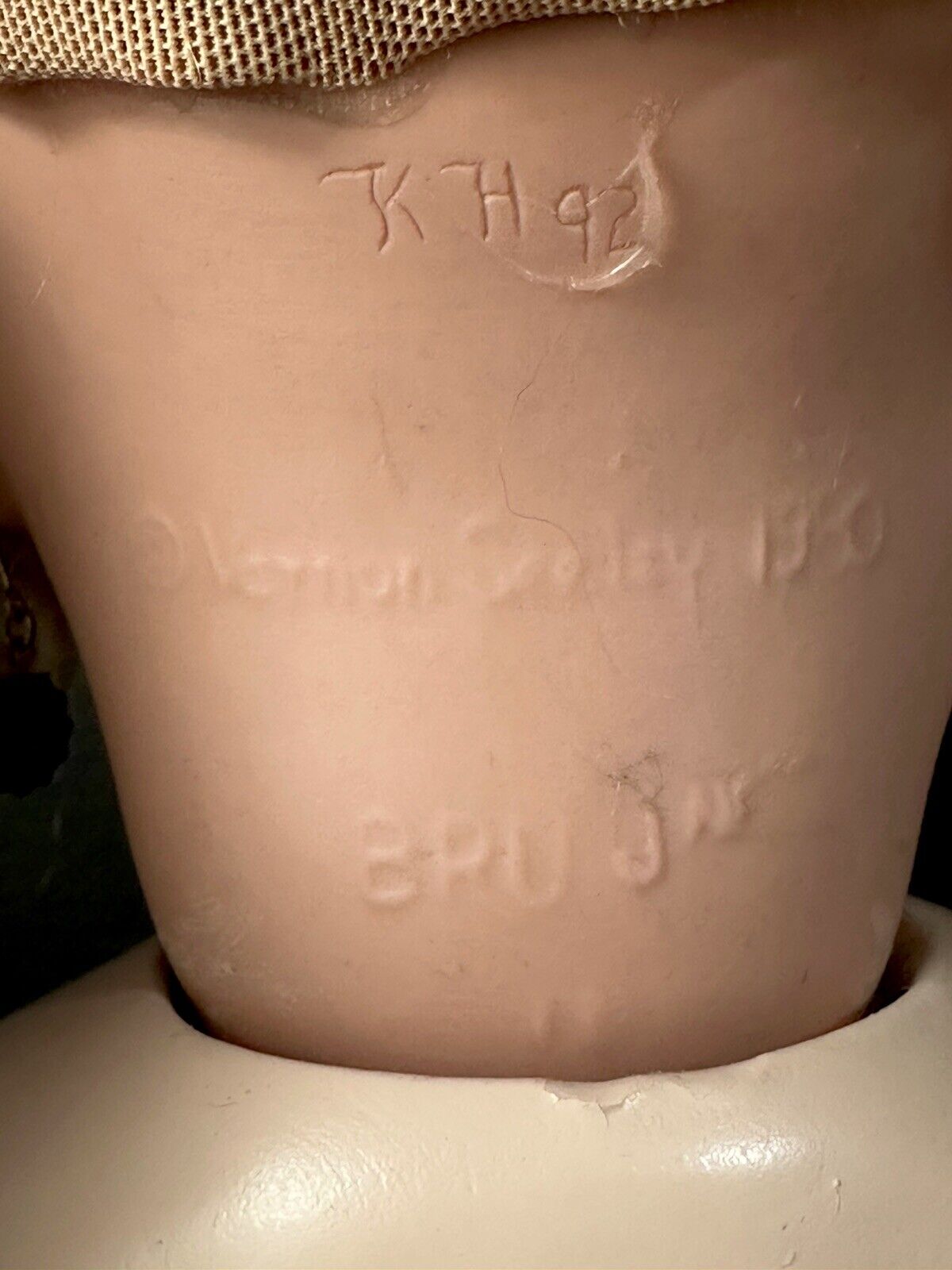 Collectible Artist Reproduction Of Bru Jne 19” Doll Porcelain Head Seeley Body