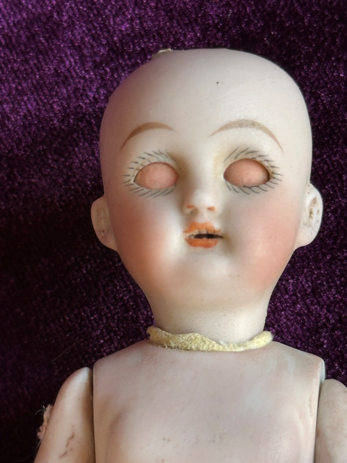 Antique German 5.375” Simon Halbig 890 All Bisque Mignonette Doll