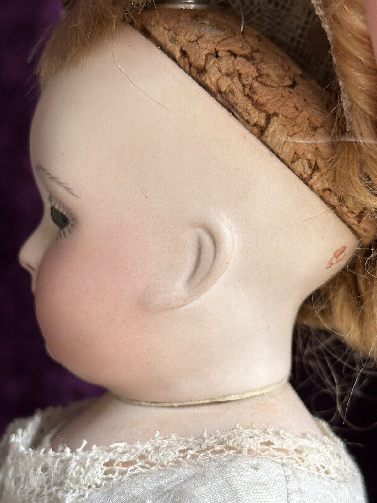 Vintage 15” Reproduction of Antique French Huret Fashion Doll with Glass Eyes
