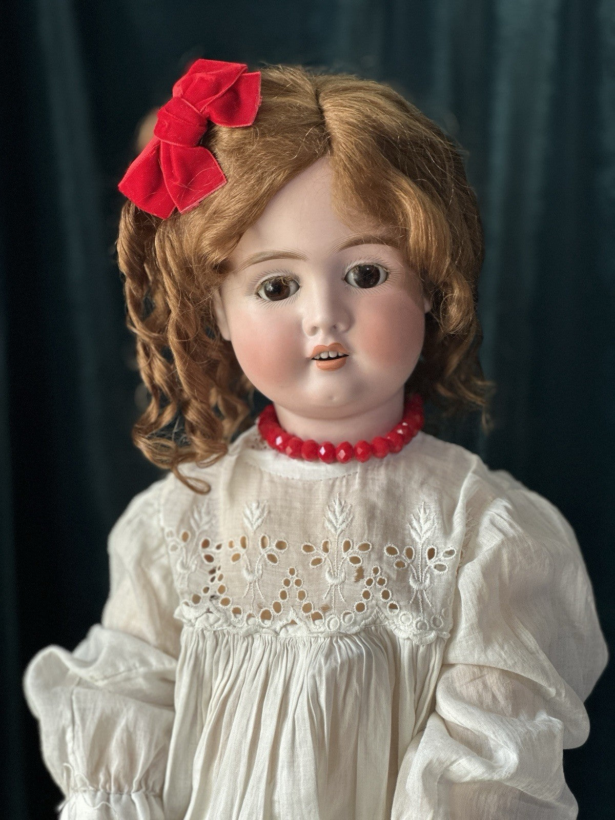 Antique German Shoenau & Hoffmeister Mold 1906 Bisque Head 27” Doll