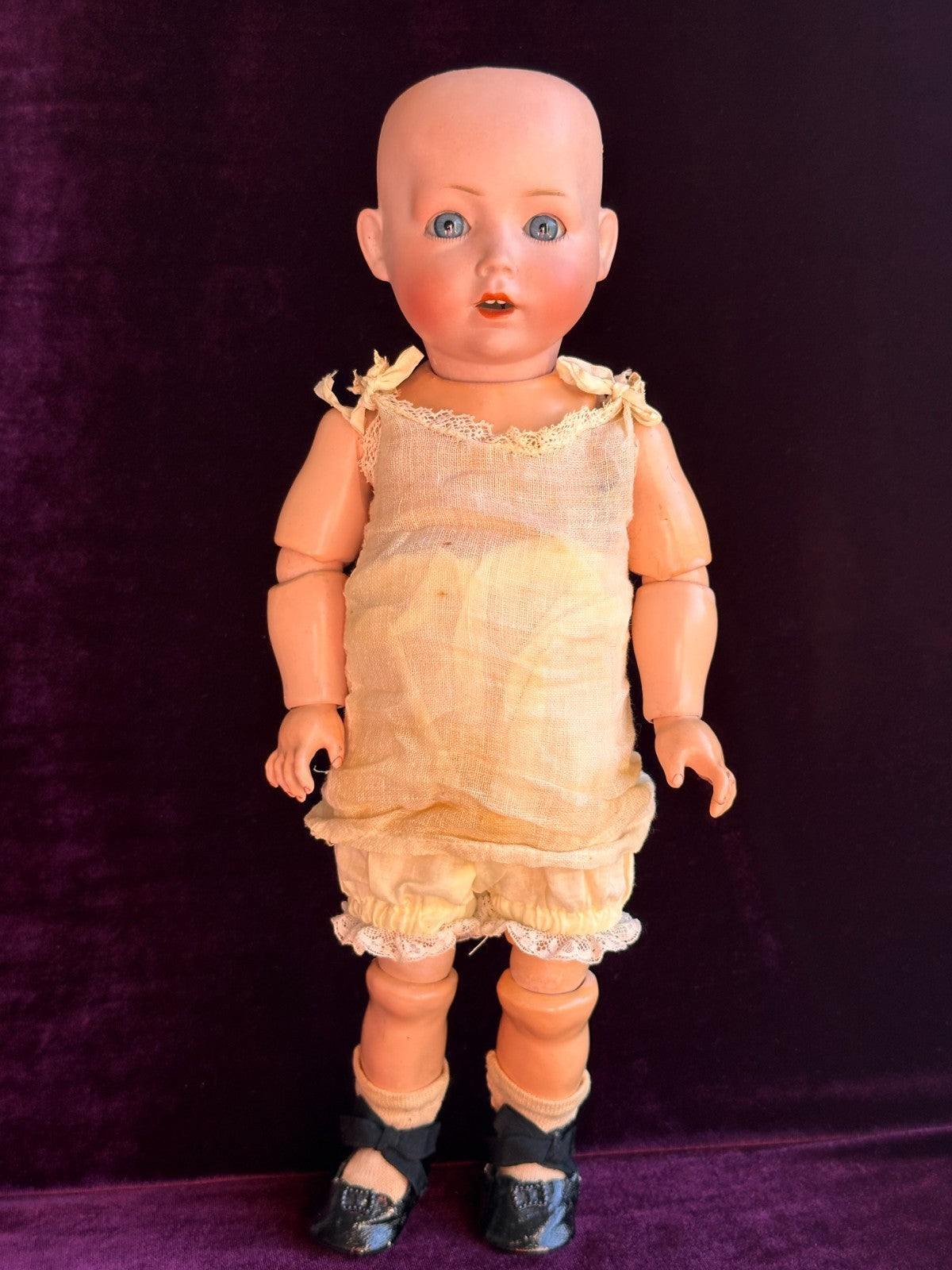 Antique German 14" Schoenau & Hoffmeister Bisque Head Toddler Character Doll