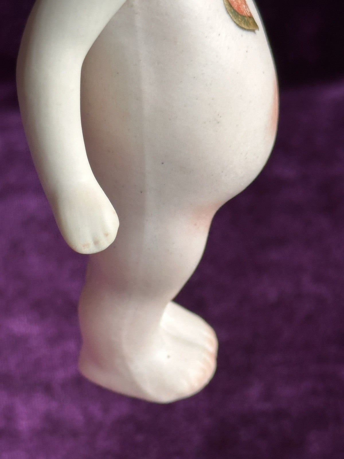 Antique All-Bisque 5.25” Kewpie Doll – Signed O’Neill, Blue Wings, Heart Label