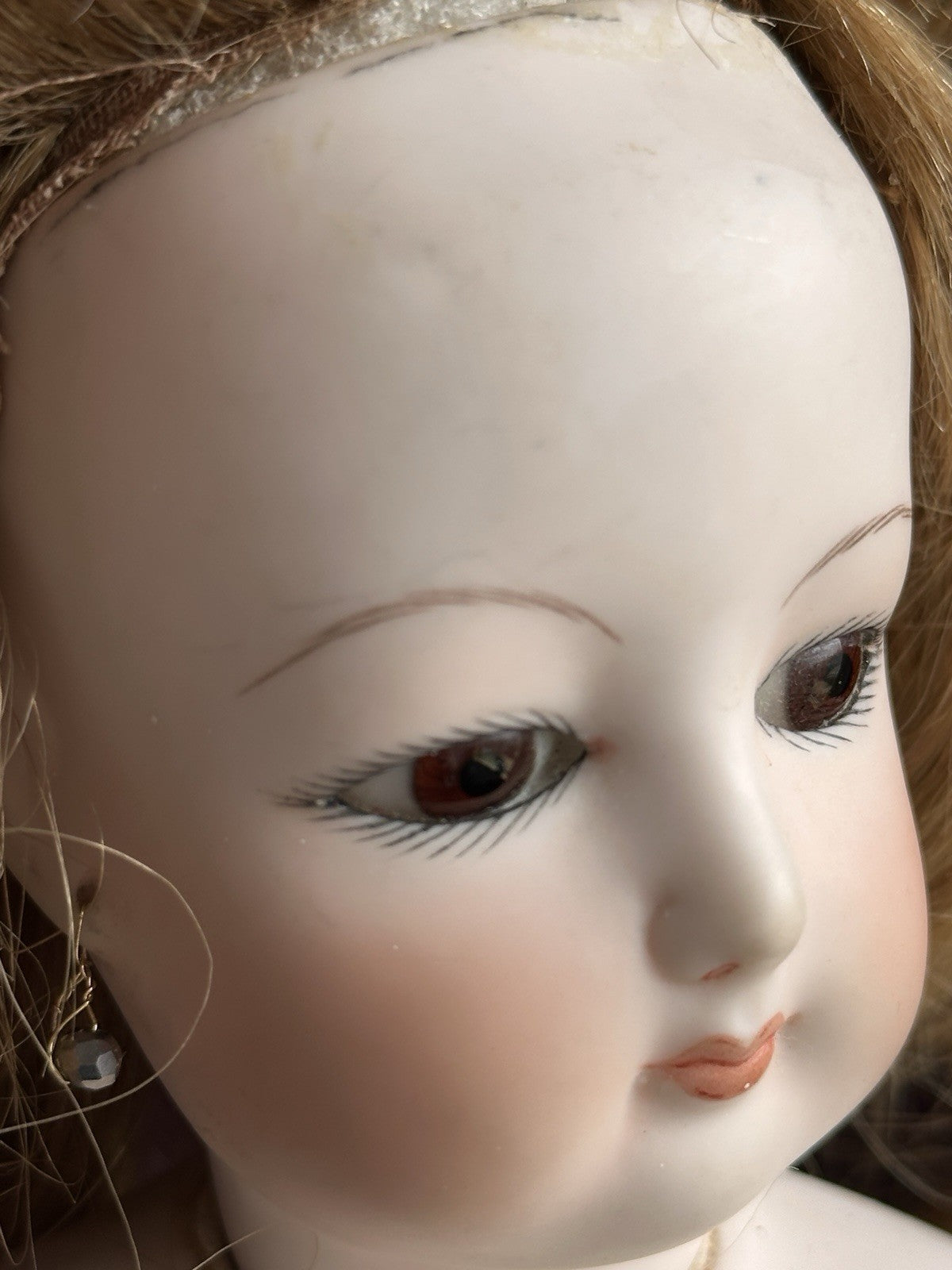 Porcelain 16” Reproduction of Antique French Gaultier Fashion Doll By Clara Wade