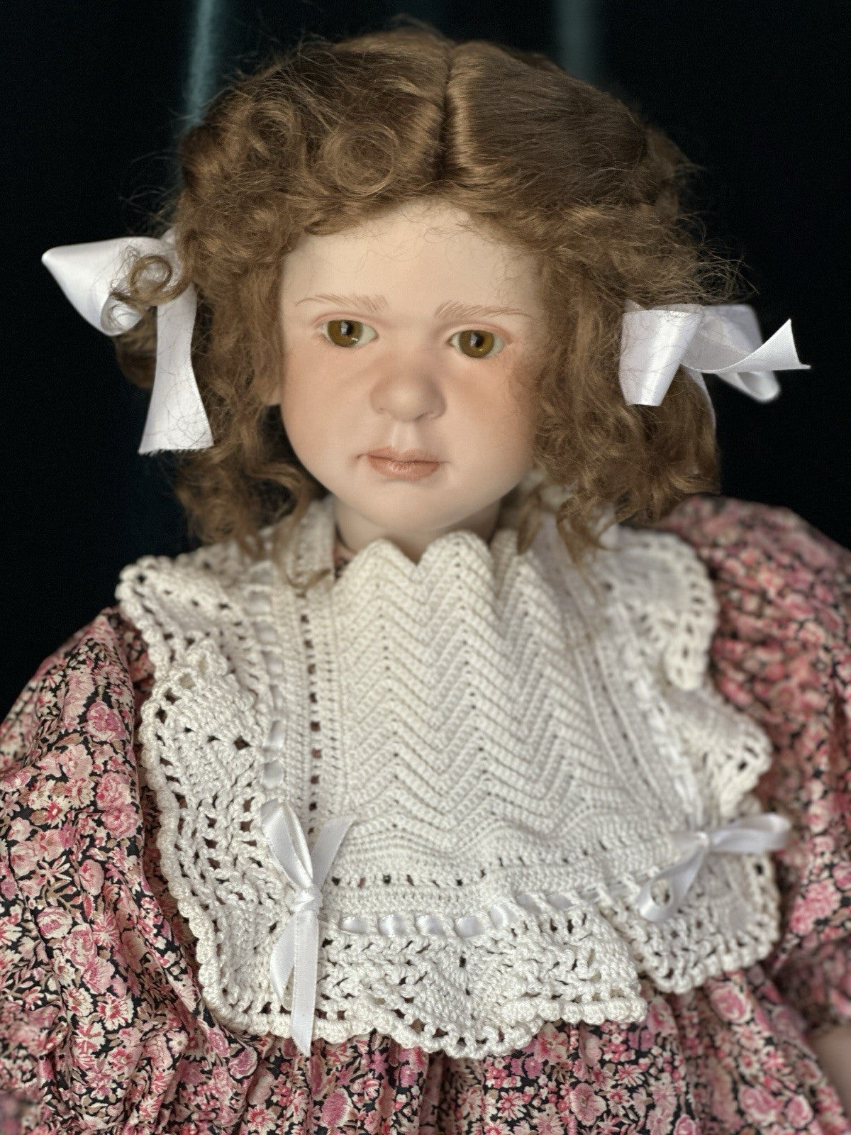 Collectible Artist 24” Porcelain Doll “Anne” by Ruth Treffeisen LE 100 COA