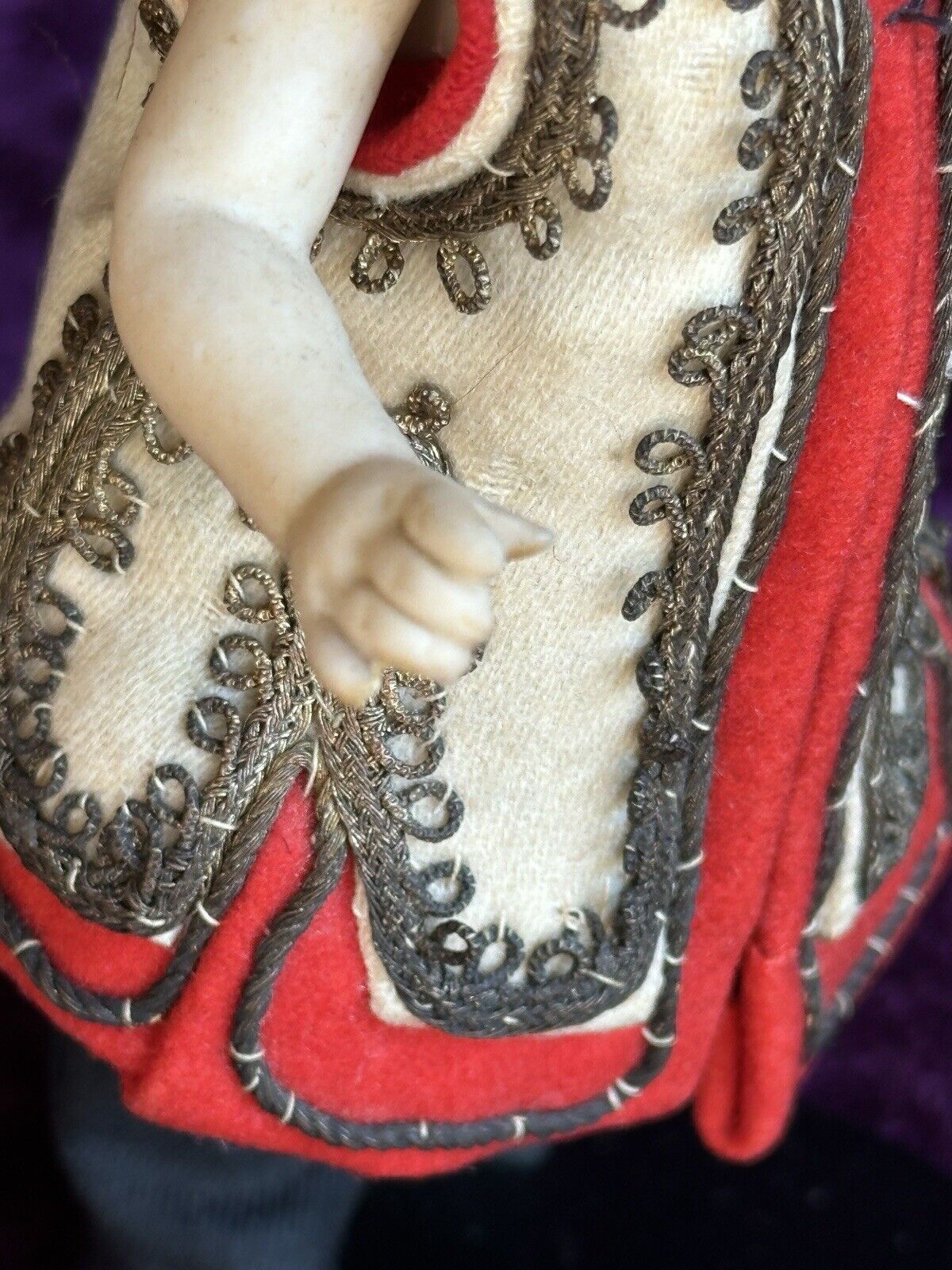 Antique German 6.75” Simon Halbig Asian All Bisque Oriental Boy Doll