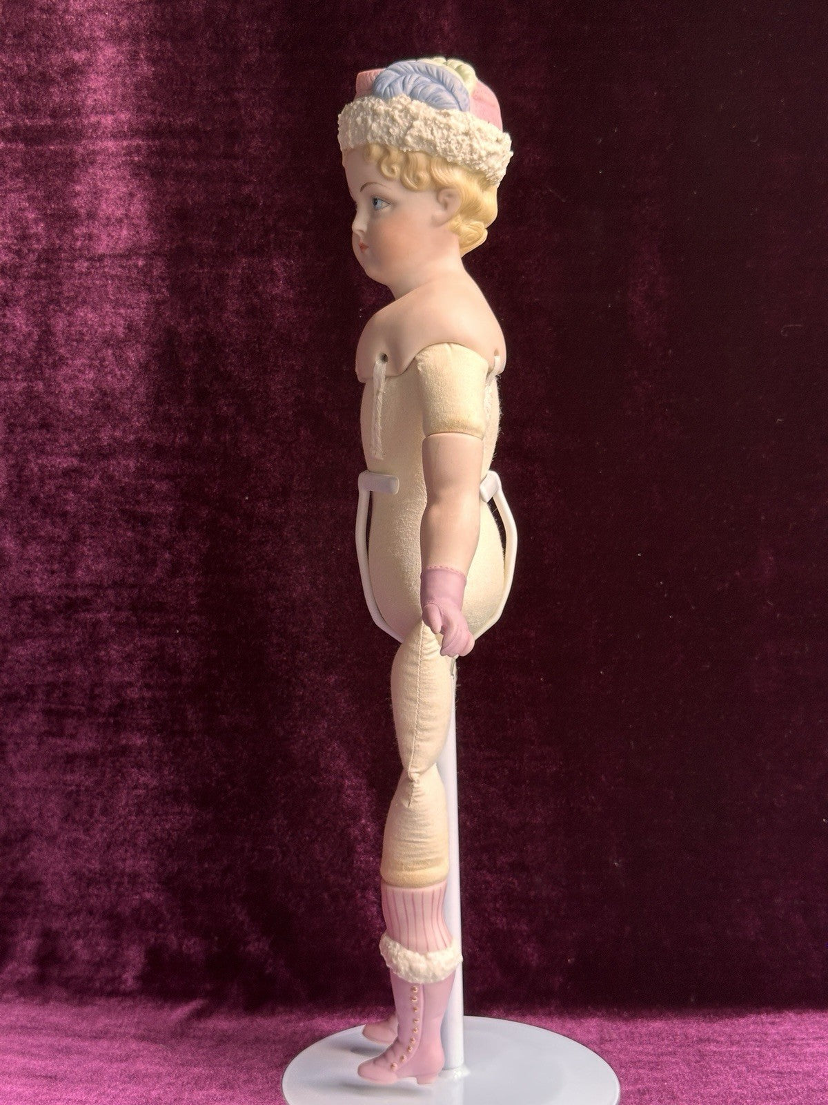 Rare Vintage 17.25” Artist Repro Porcelain Antique German Parian Style Doll
