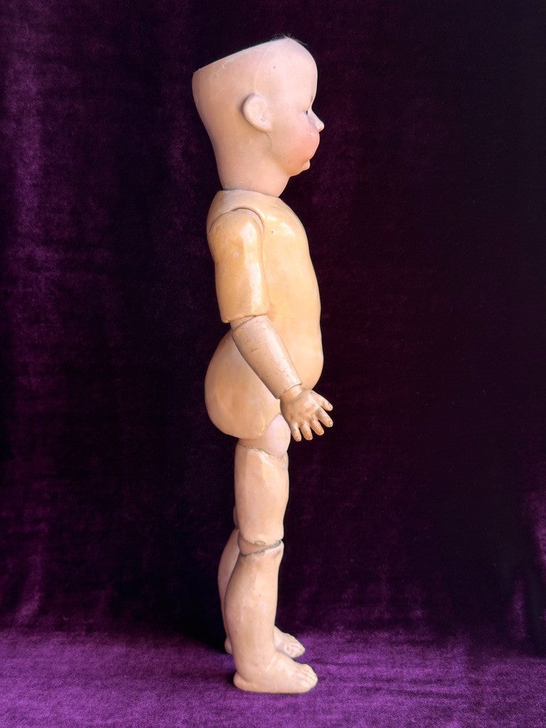 Antique German 15.5” Simon Halbig 1428 Bisque Head Toddler Character Doll