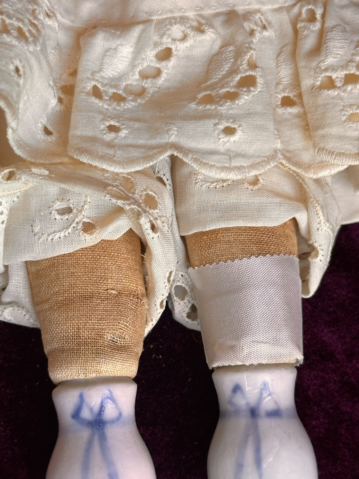 Antique German 16” Flat Top China Shoulder Head Doll