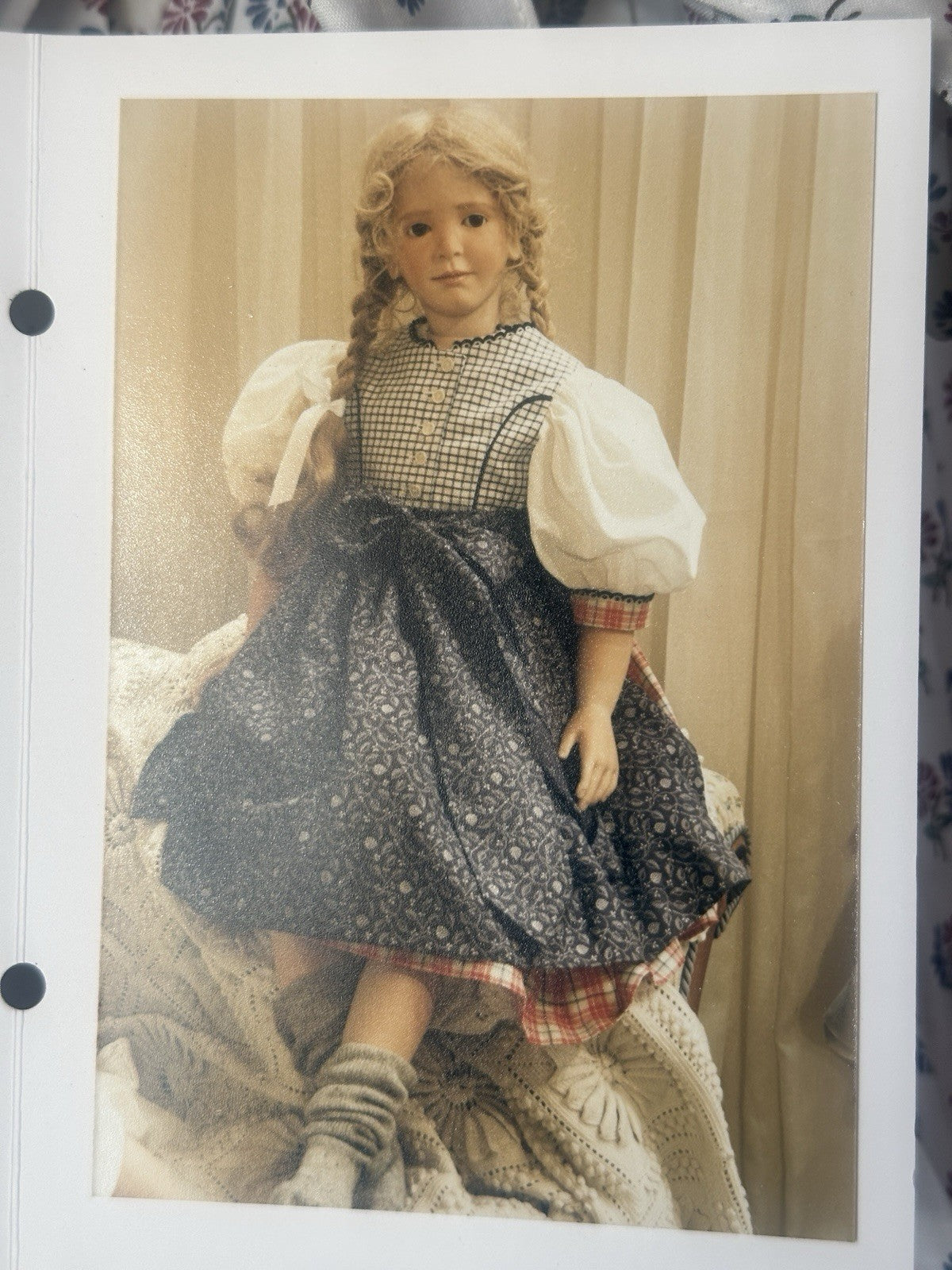 Collectible Artist 32” Porcelain Doll “Lies’l” by Ruth Treffeisen LE 50 COA
