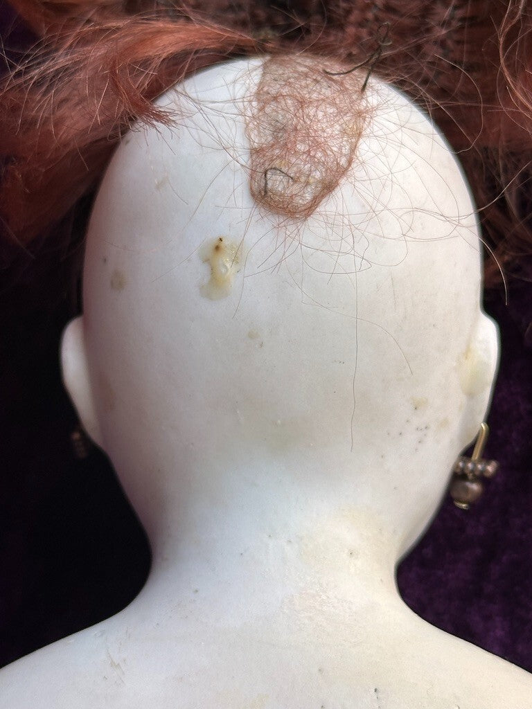 Rare Antique German 18” Belton Solid Domed Bisque Shoulder Head Fashion Doll