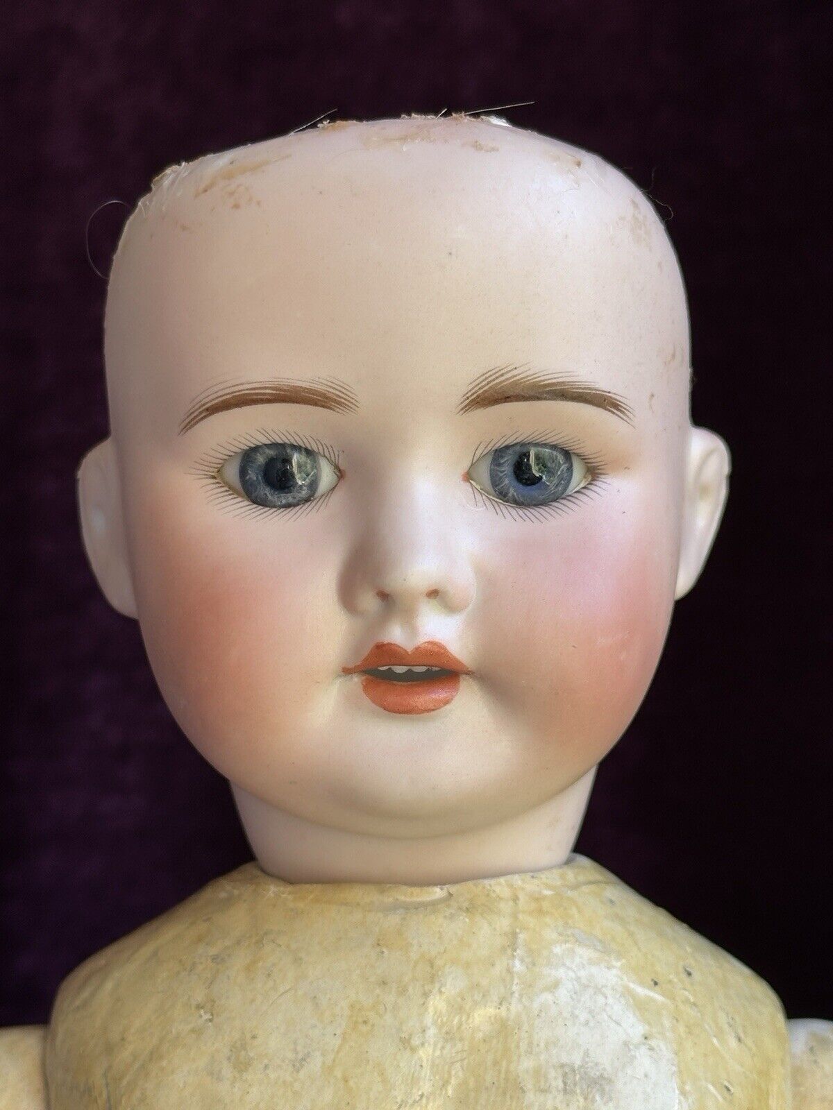 Antique French SFBJ Bebe 60 Walker Body Mechanical Bisque Head Doll