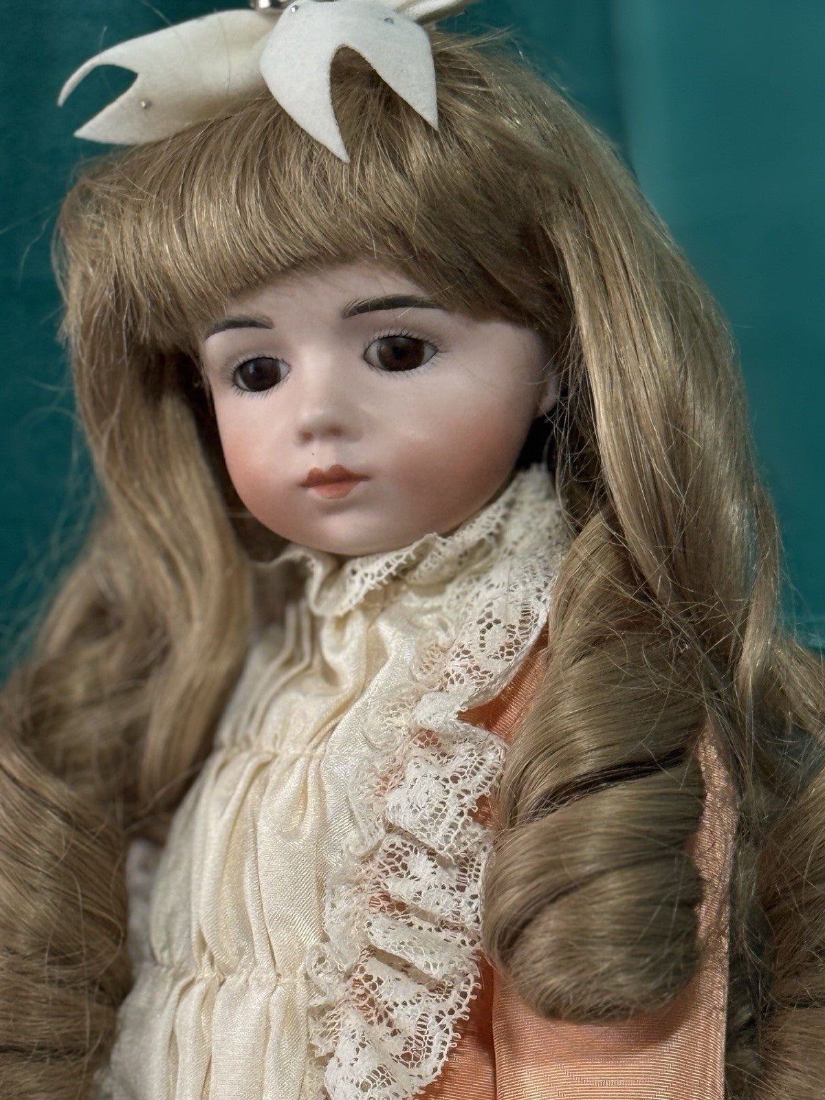 Reproduction of Antique French Albert Marque All Porcelain 16” Doll