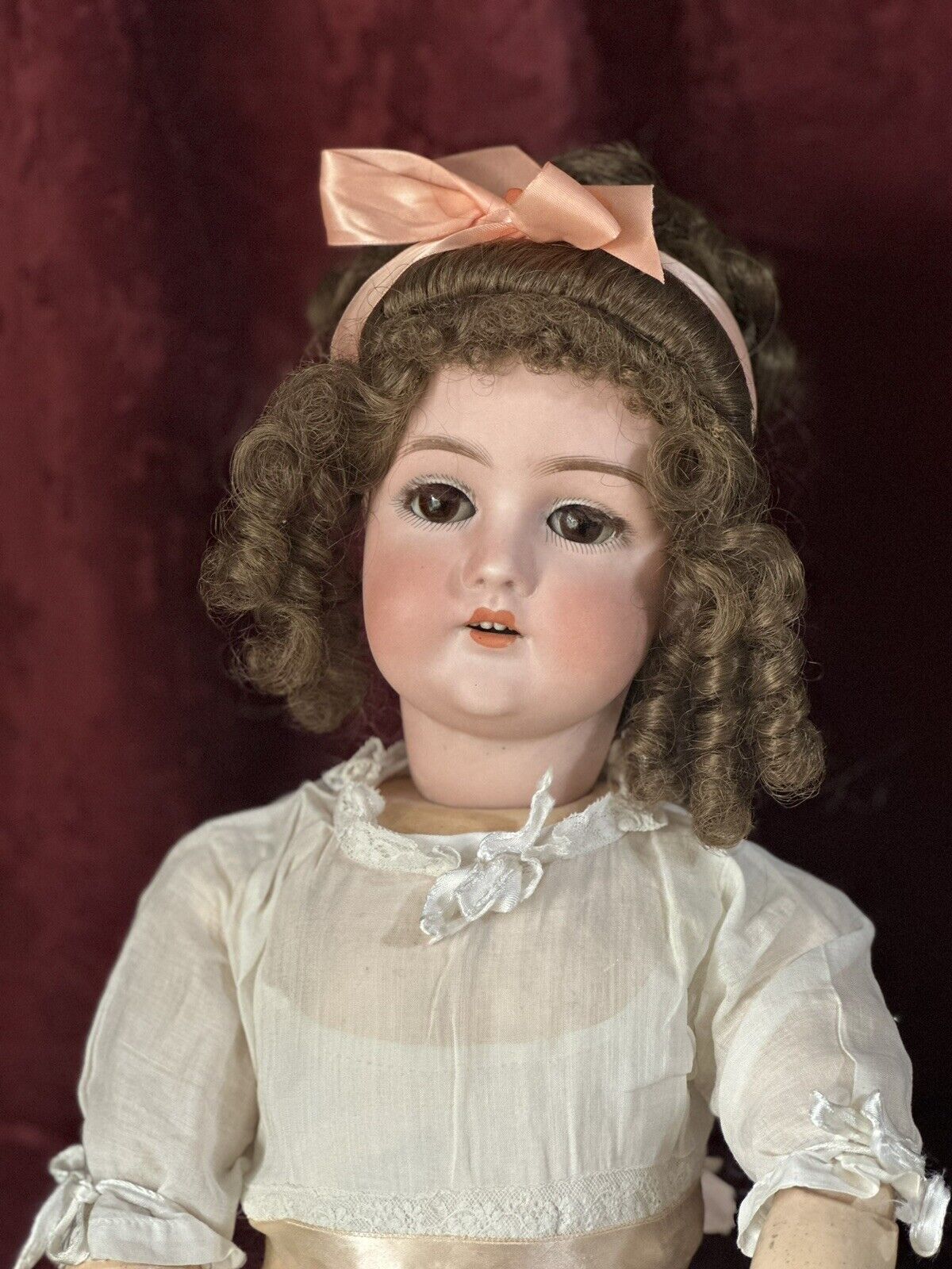 Antique German 22” Doll Pansy I Bisque Head Composition Body