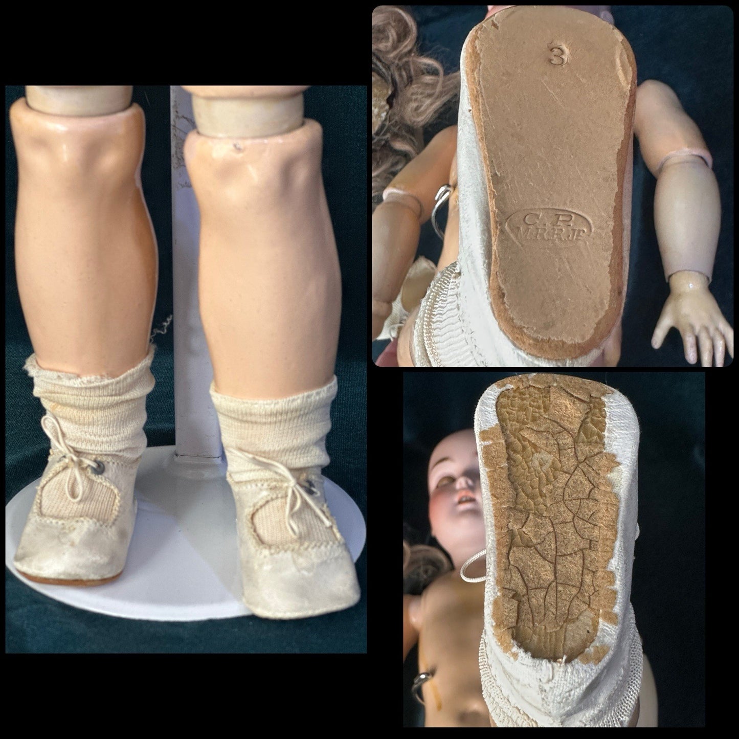 Antique JDK Kestner Mold 171 21” Doll Bisque Head Stamped Composition Body