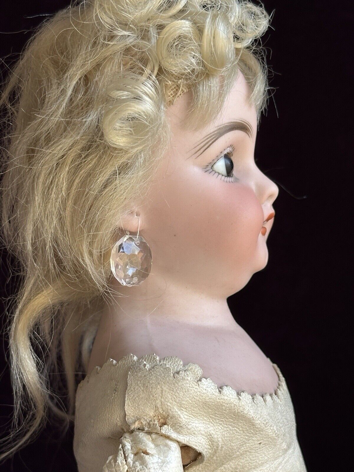 Antique German 17.5” Simon Halbig 1040 Dep Bisque Shoulder Head Doll