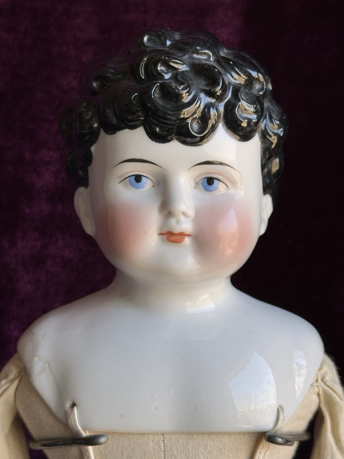 Rare Antique German Alt, Beck & Gottschalck 1214 China Shoulder Head Boy Doll