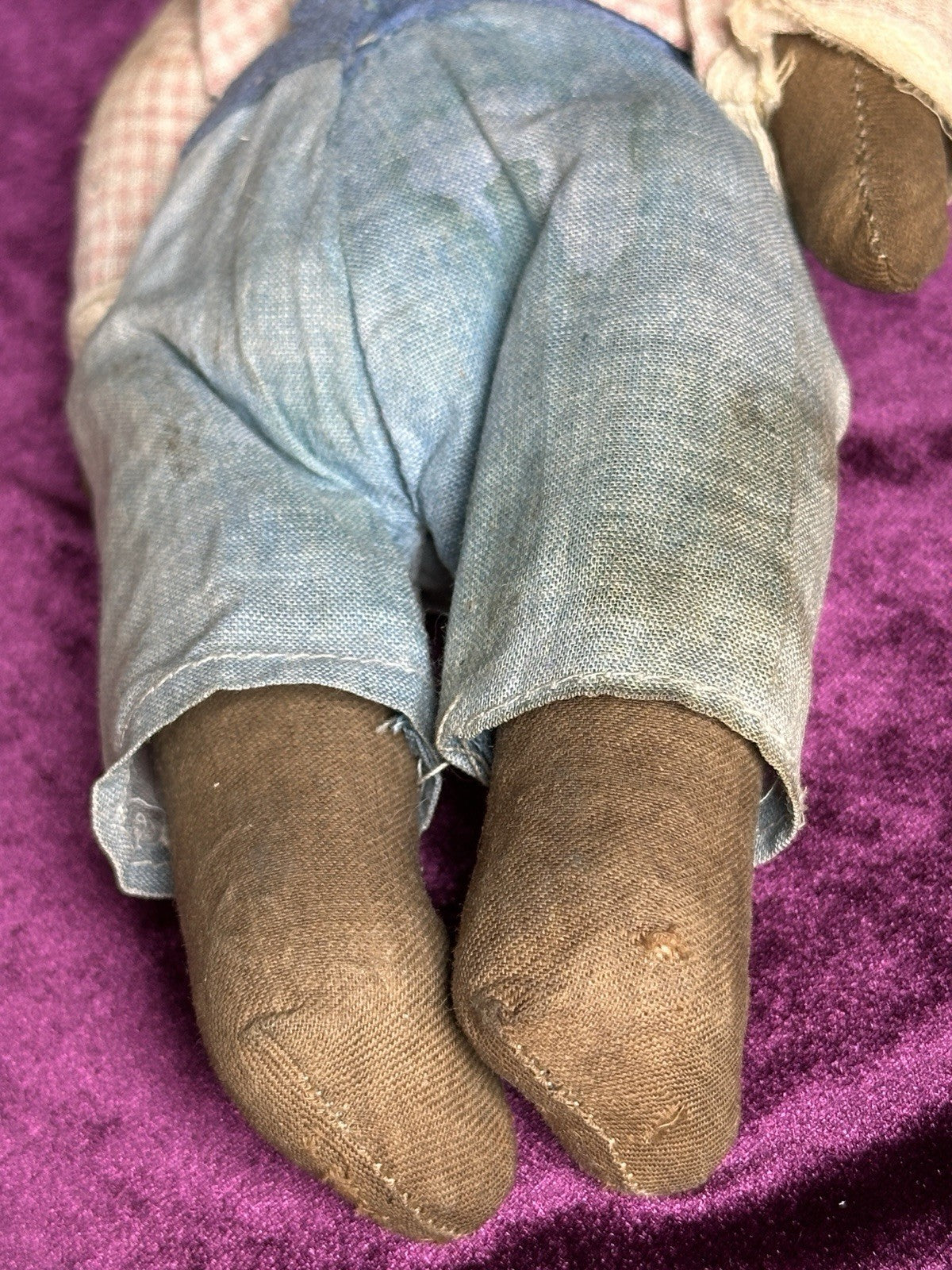 Antique American Horsman (?) Early Composition Dark Complexion Character Doll