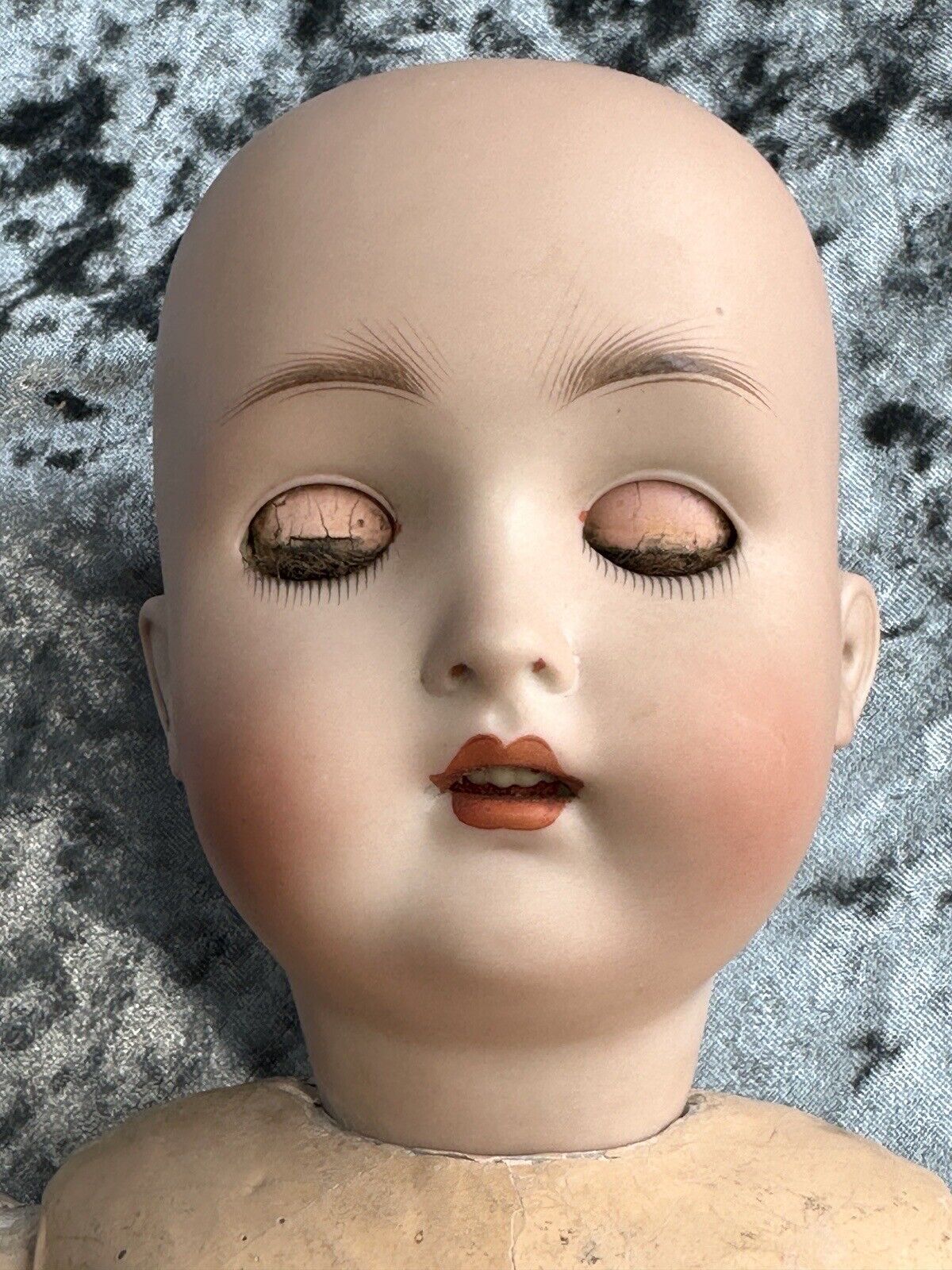 Antique German 22” Alt Beck Gottschalck (?) 136/9 Bisque Head Doll