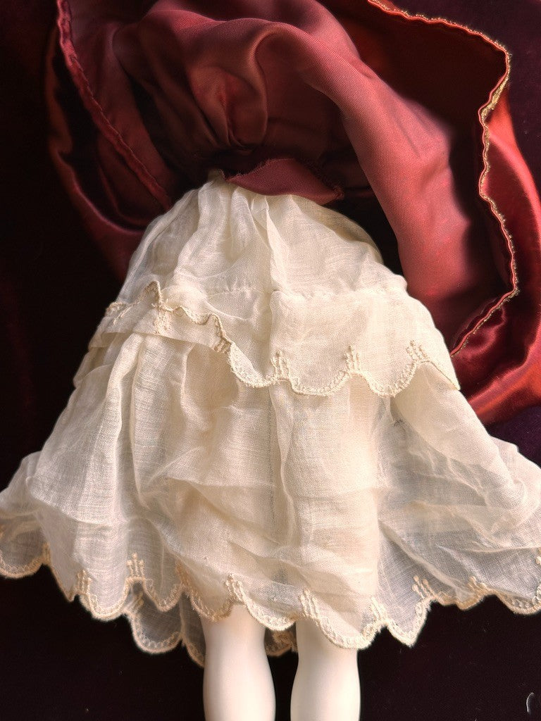 Vintage 16” Porcelain Parian China Pierced Ears Fashion Doll