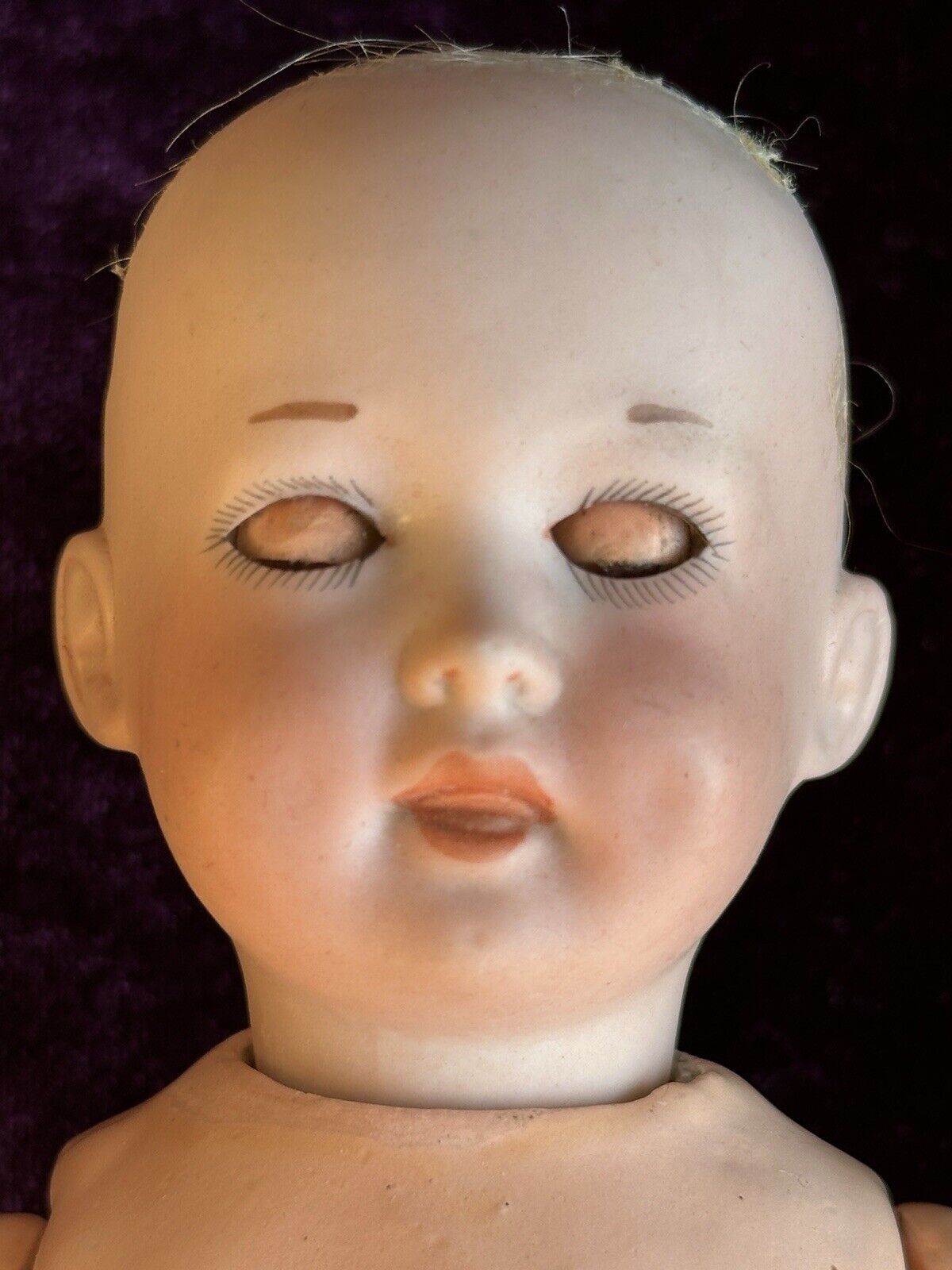 Rare Antique German 9.5” Armand Marseille 590 Bisque Head Baby Doll