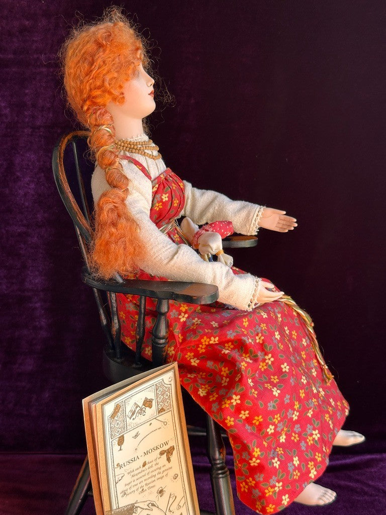 2 Porcelain Dolls Alyonoushka & Ivanushka by Russian Artist Alexandra Koukinova