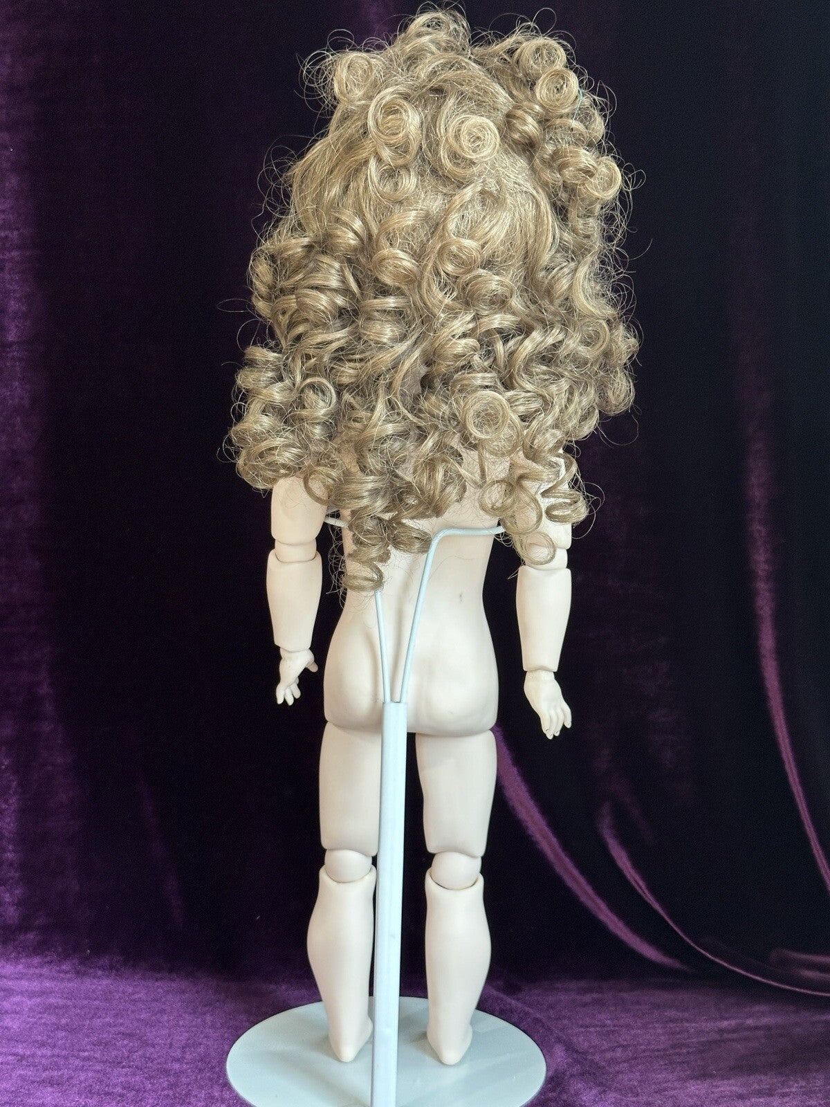 Vintage All Porcelain 20” Reproduction of Antique French Andre Thuillier Doll