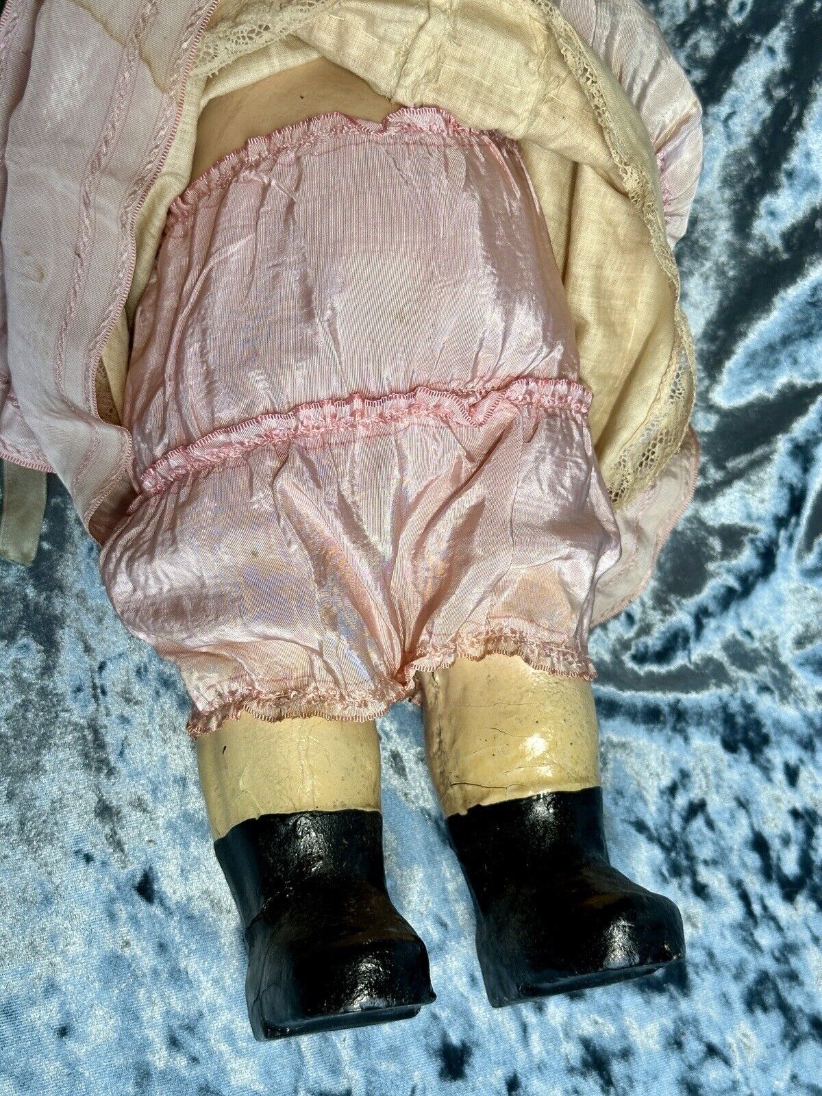 Antique American 17.5” Composition Carnival Prize Bride Doll