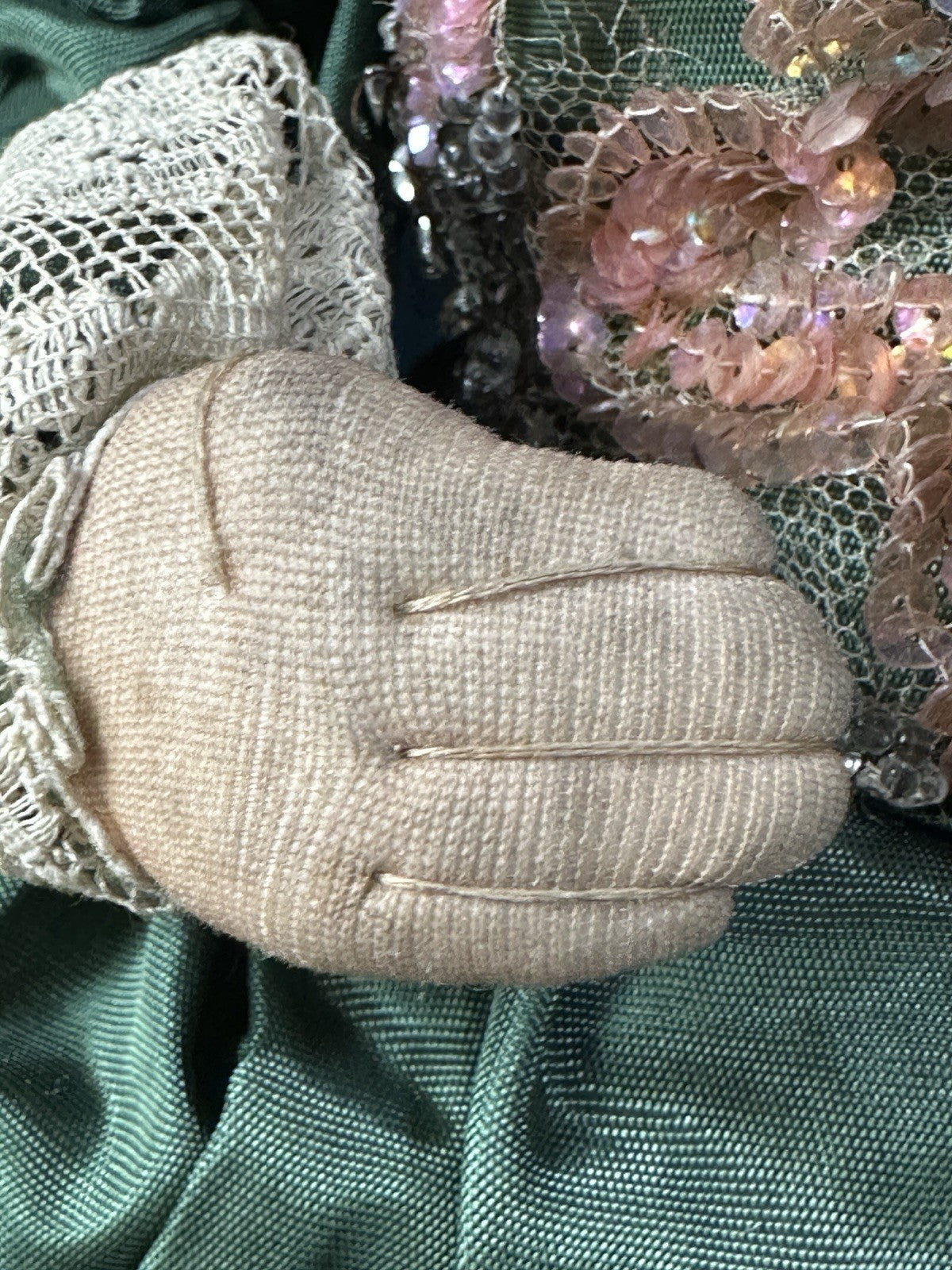 RARE Original French Ravca Stockinette Character 18” Doll Courtesan Of Louis XV