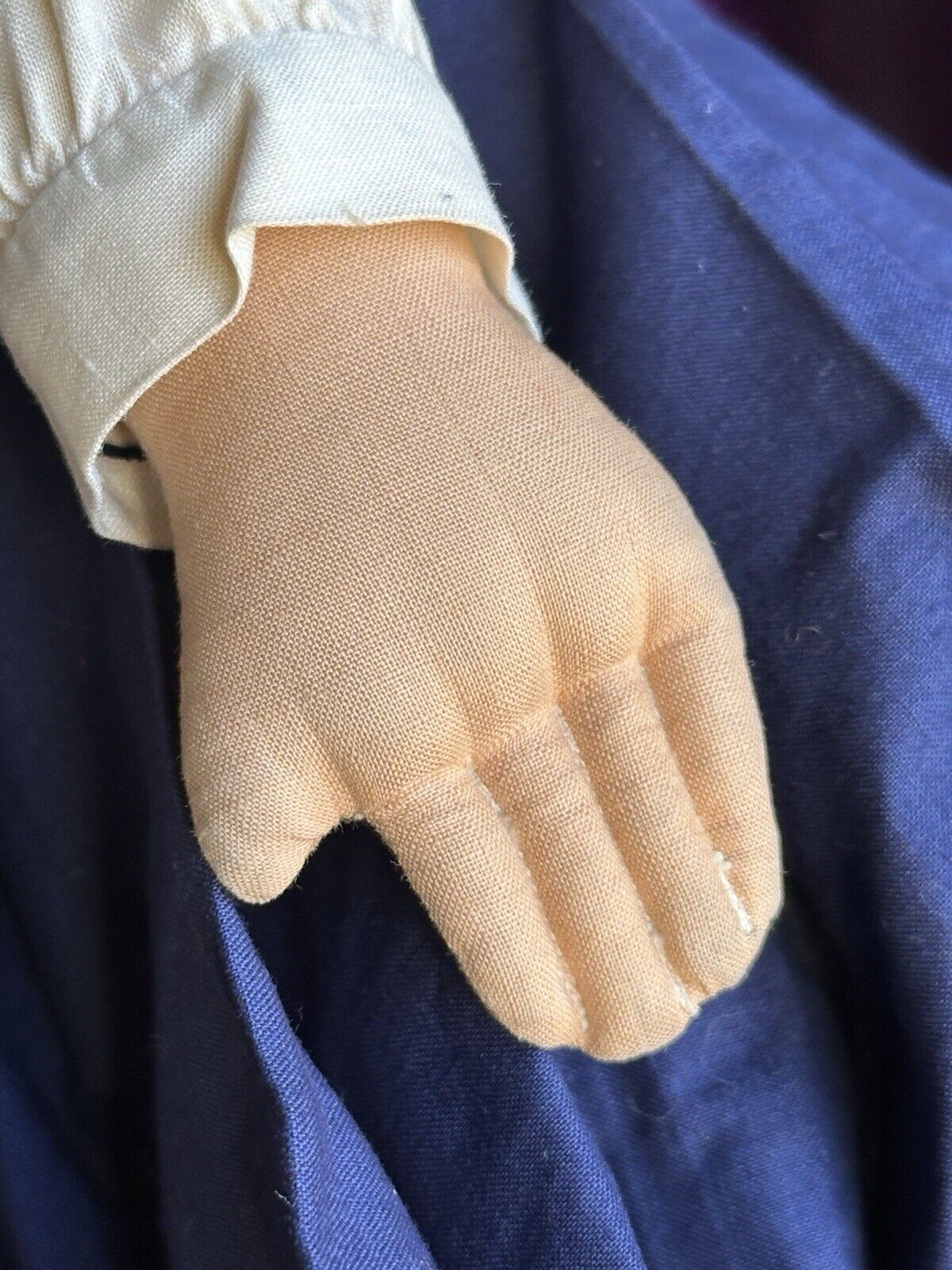 Vintage American 22” All Original WPA Milwaukee Stockinette Cloth Doll