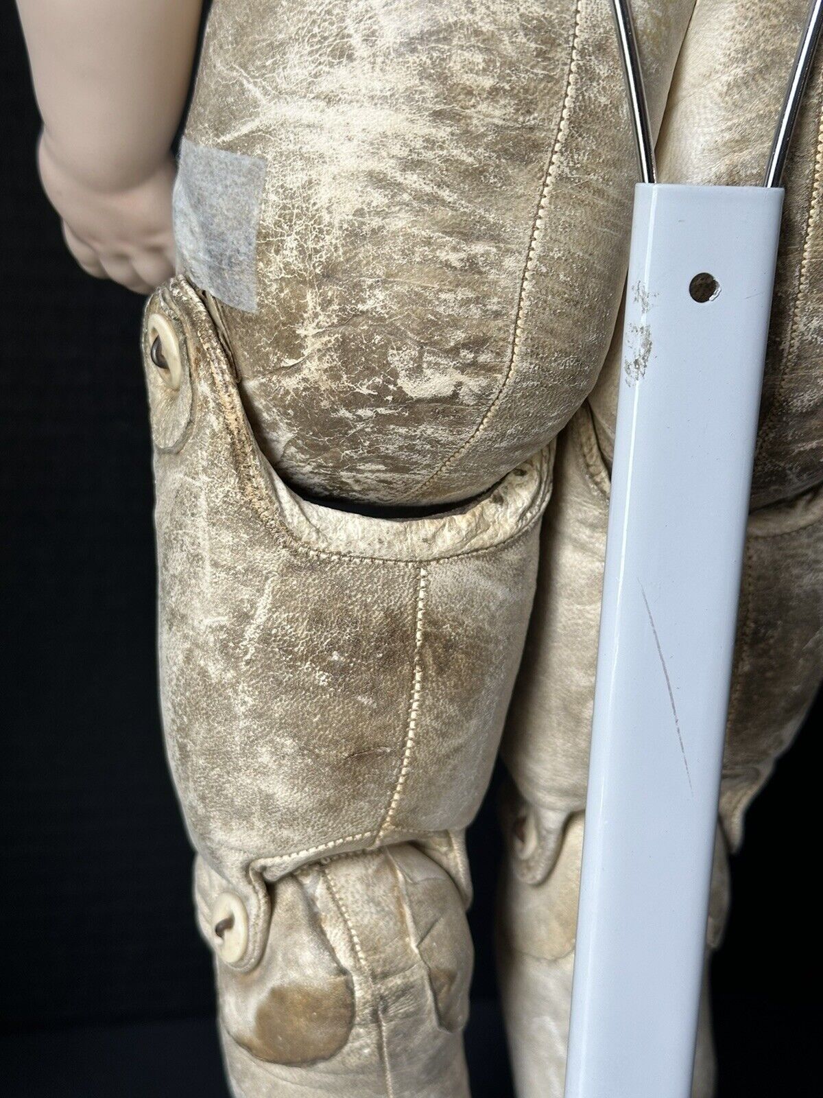 Antique JDK Kestner Mold 154 Bisque Head/Shoulder Leather Body 26” Doll
