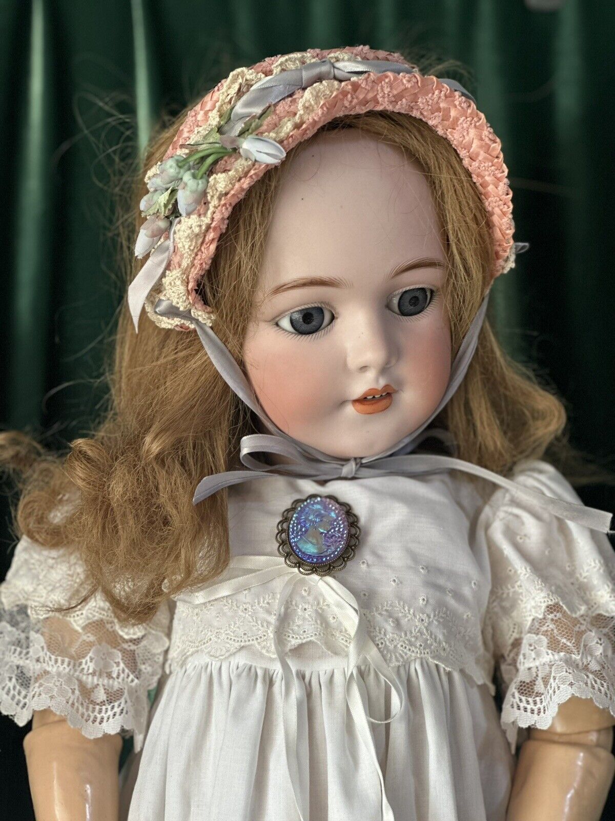 Rare Mold 1269 Dept by Simon Halbig Antique German 31” Doll Bisque Head