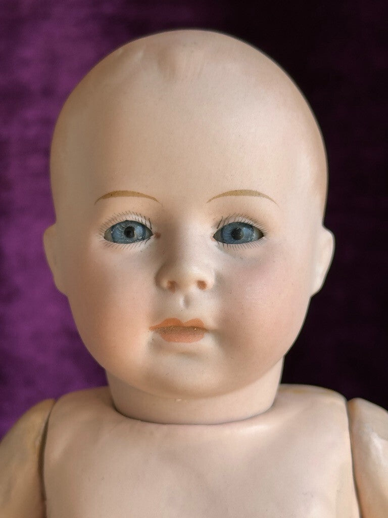 Antique German 10.5” Swaine & Co. DV Lori Bisque Head Baby Doll