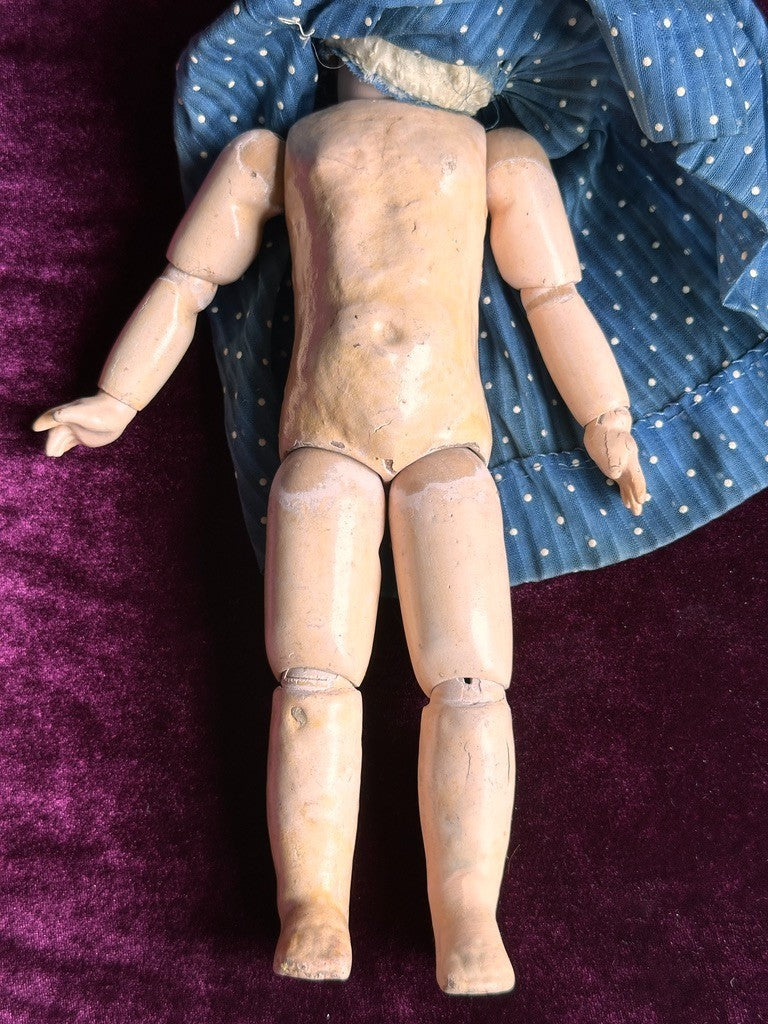 Antique French 12.25” SFBJ 21R Bisque Head Doll Restored