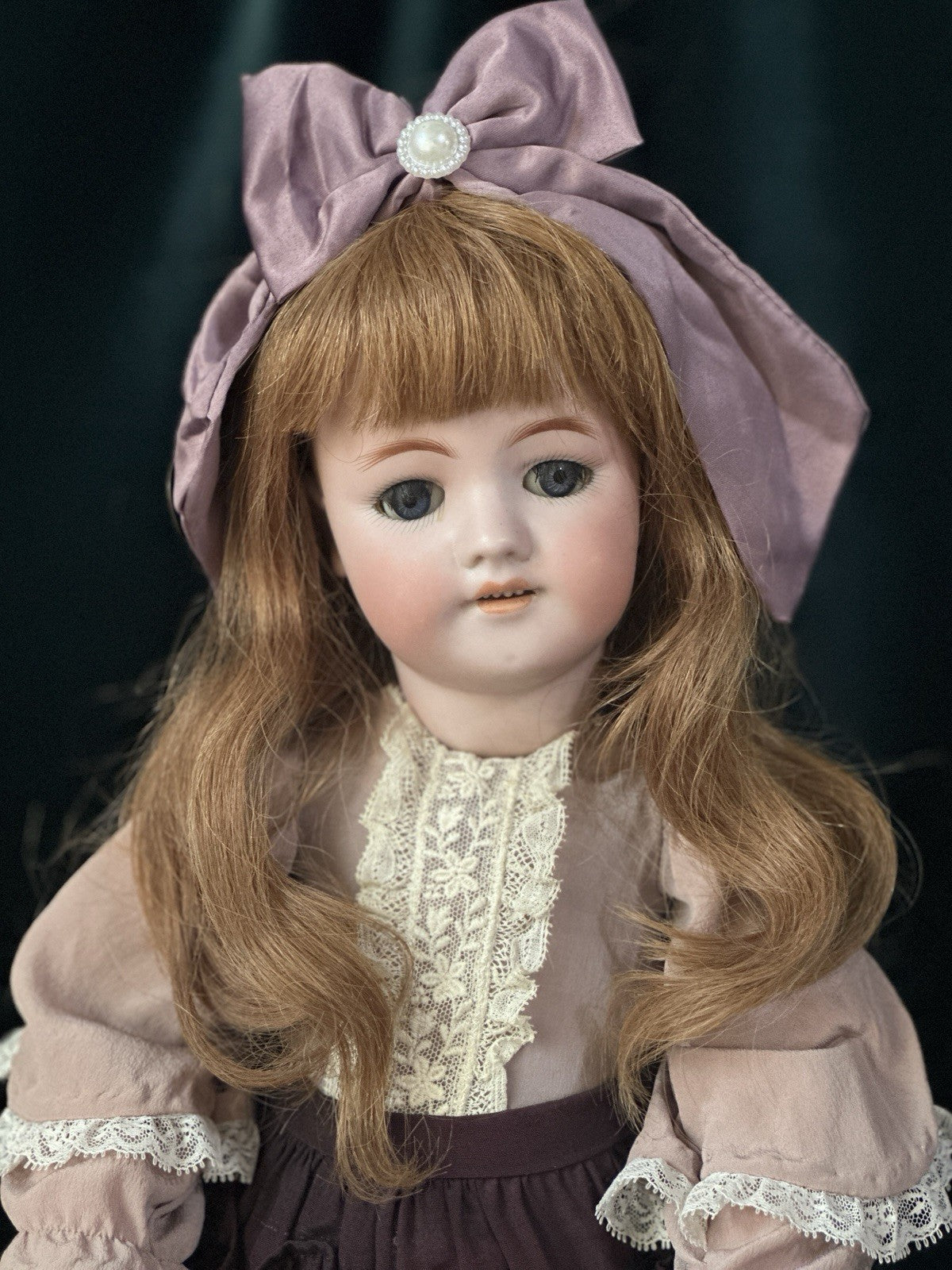 Antique German Simon Halbig Mold 550 20” Doll Bisque Head Composition Body