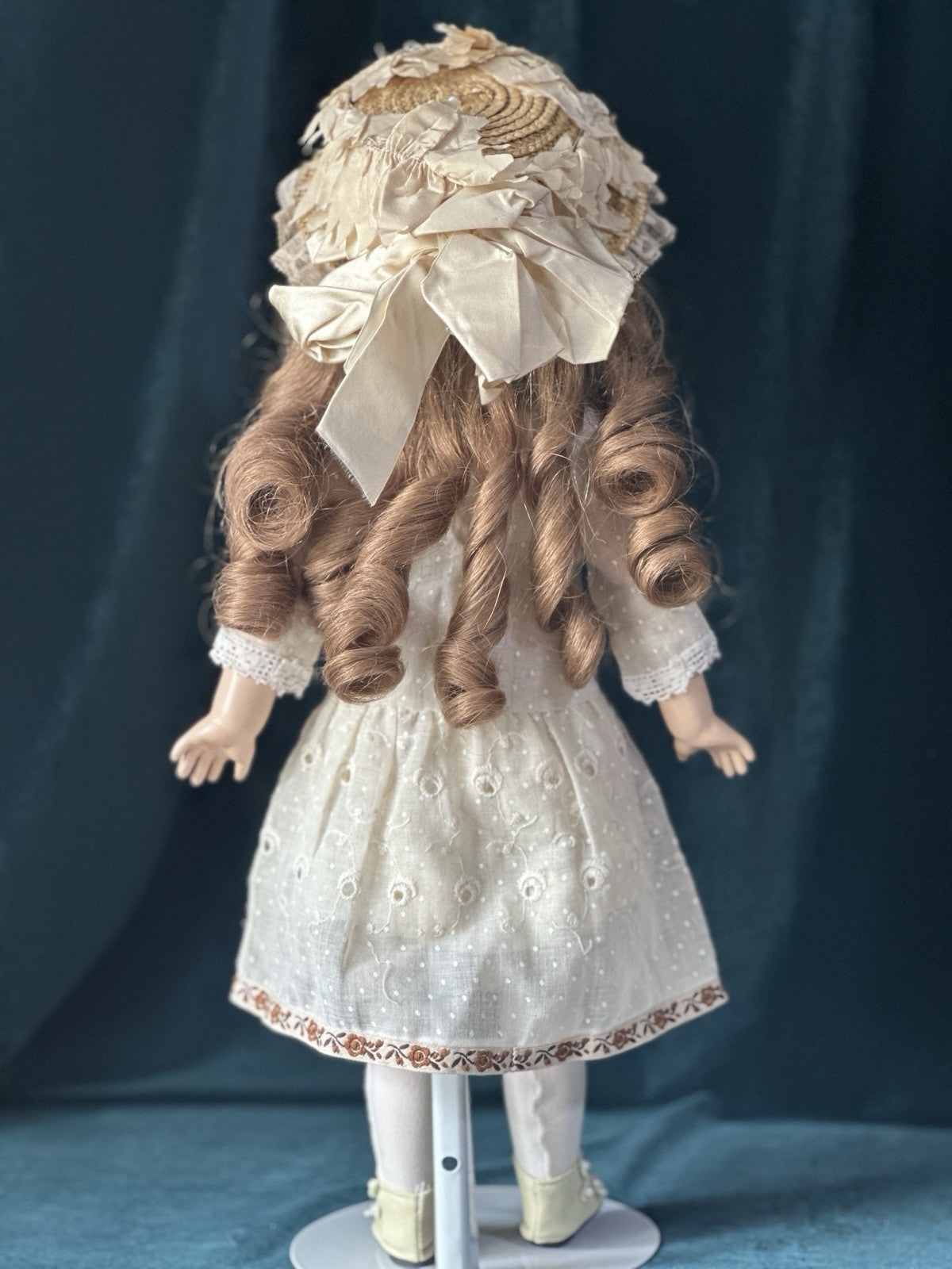 Reproduction of Antique French Bebe Tete Dep 18” Doll By Opal Butler