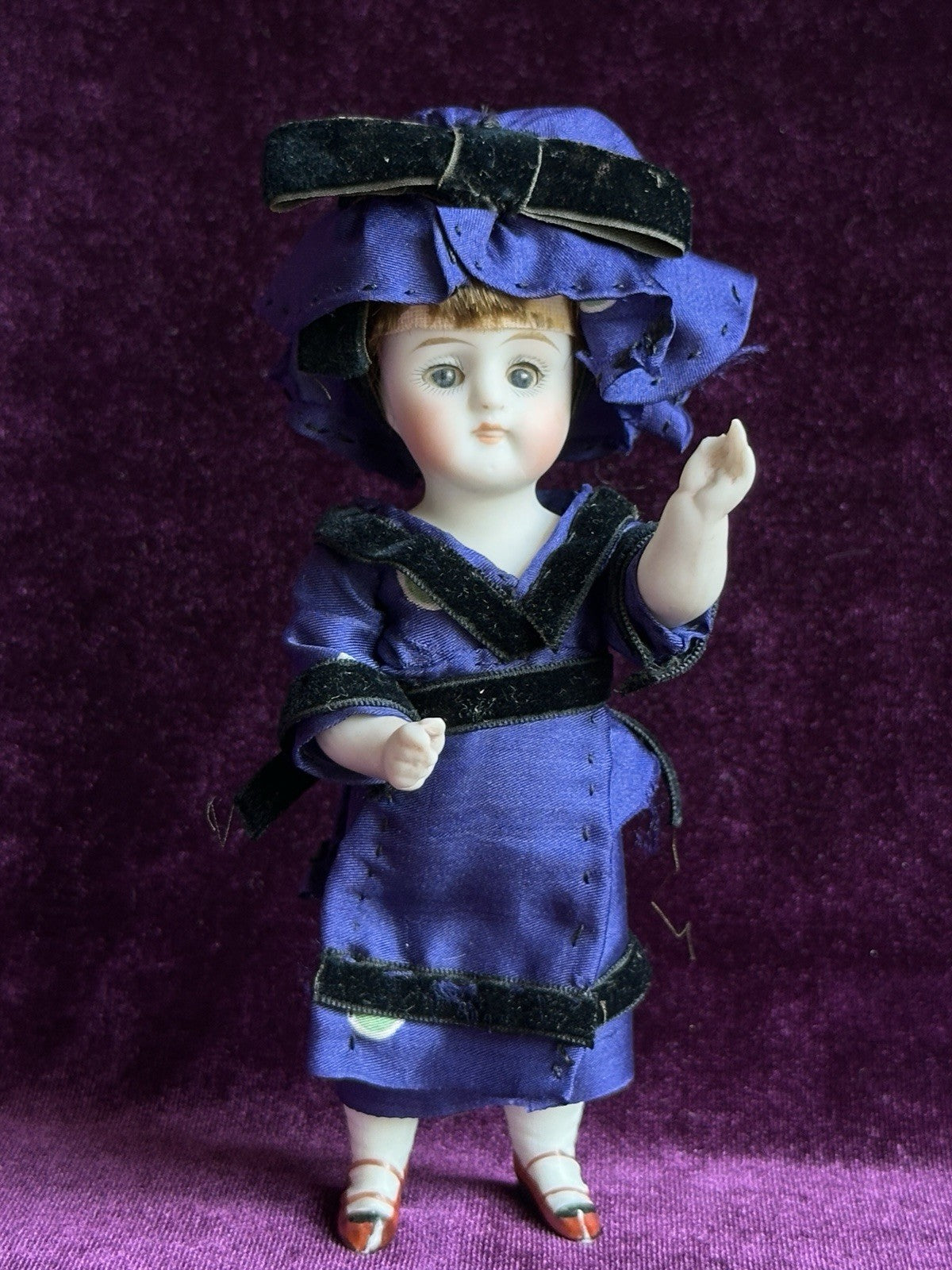 Antique German 5” Kestner 130 All Bisque Mignonette Doll Open Closed Mouth