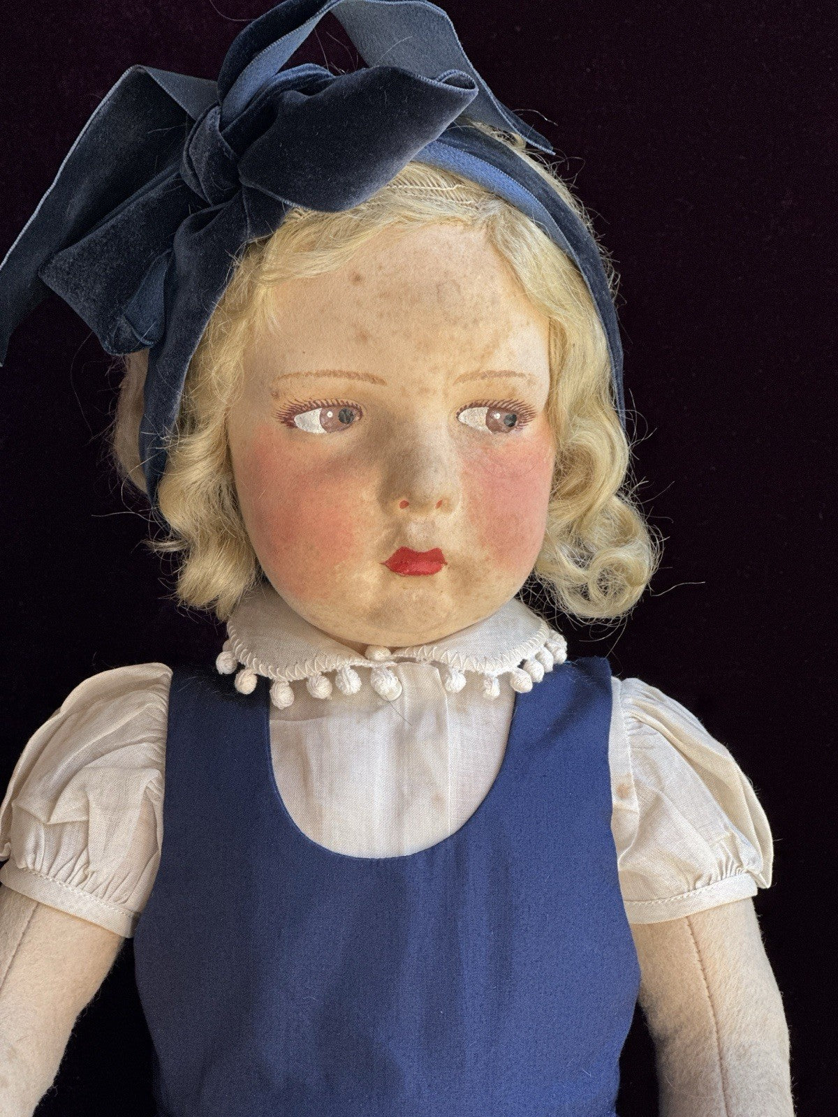 Large Vintage Italian 22” Lenci 300 Series Felt Doll