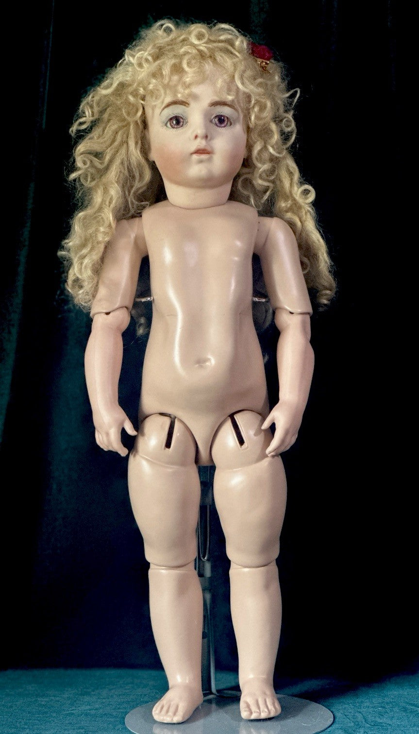 Vintage Artist Reproduction of Antique French Bru Jne 22” Doll Porcelain Head