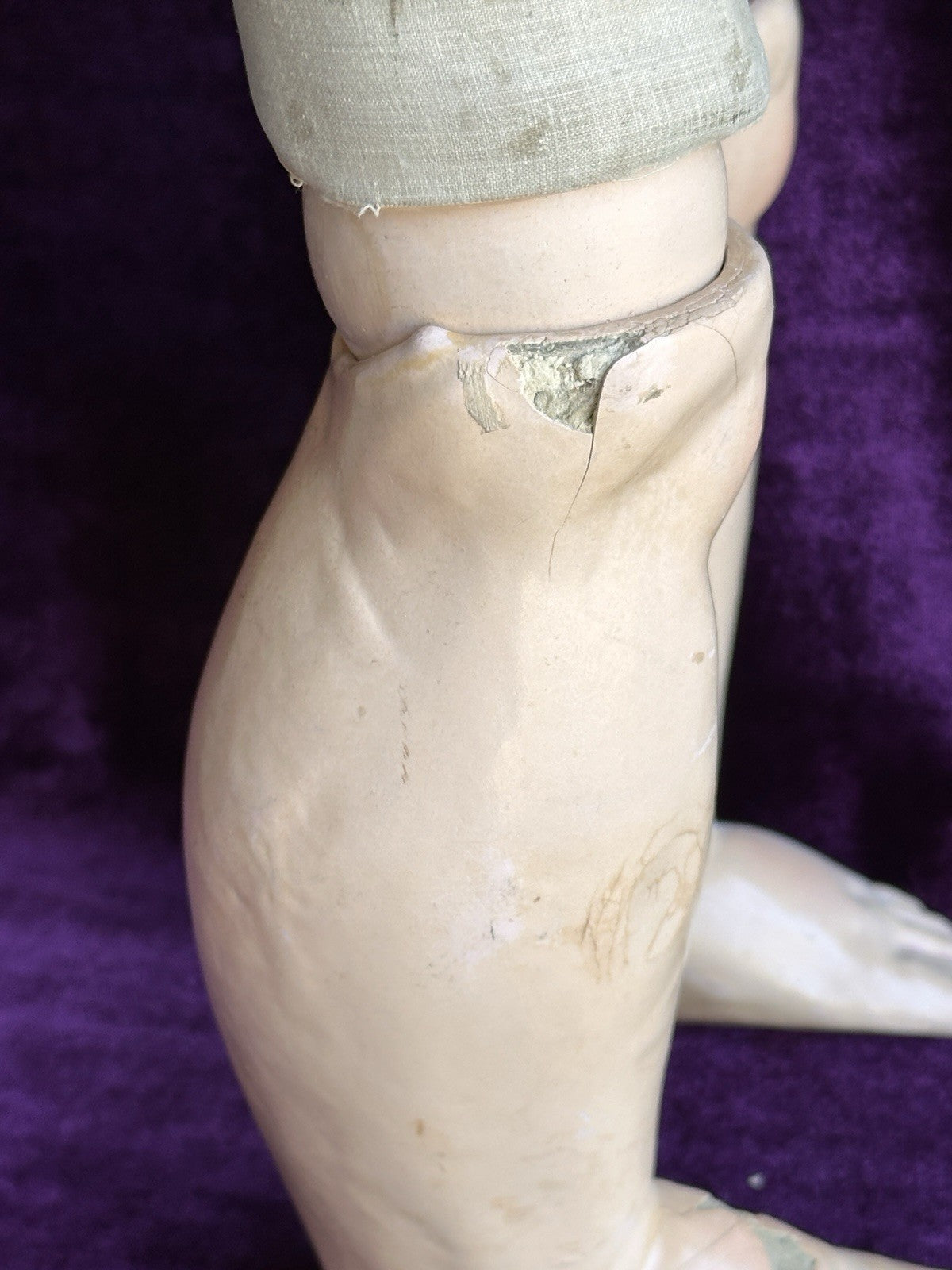 Vintage German Lifesize 31” Schutz-Marke 60 Celluloid Head Composition Body Doll