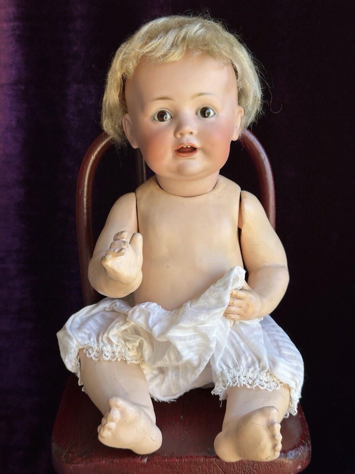 Antique German 15" JDK Kestner 247 Bisque Character “Baby Jean” Doll