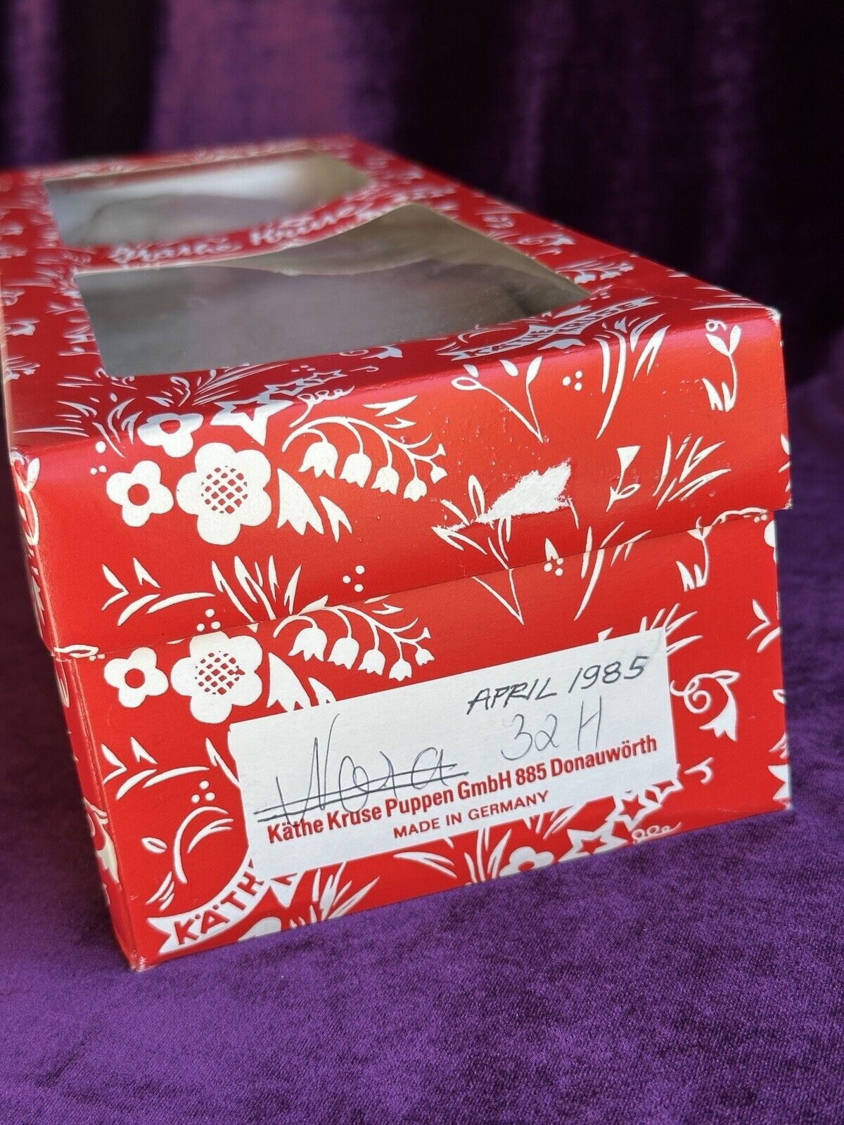 Vintage Collectible 15” Kathe Kruse 32 H Cloth Boy Doll New In Box