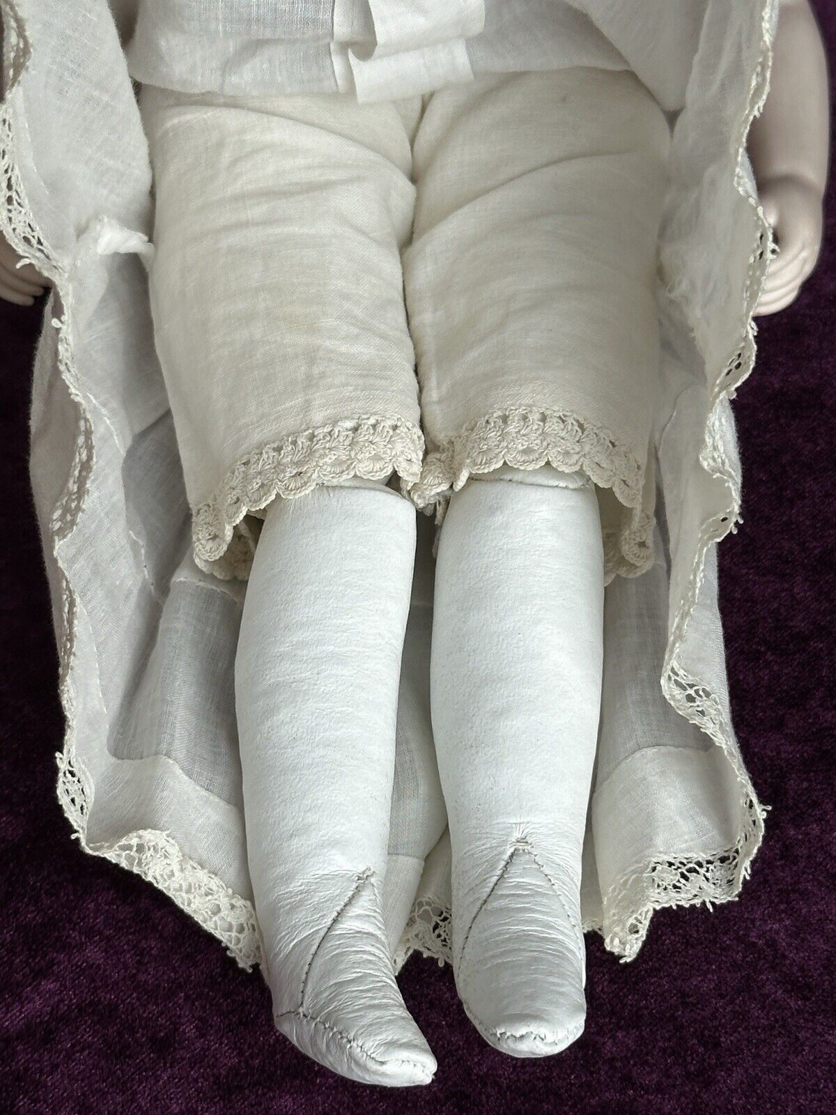 Vintage 15” Reproduction of Antique French Huret Fashion Doll with Glass Eyes