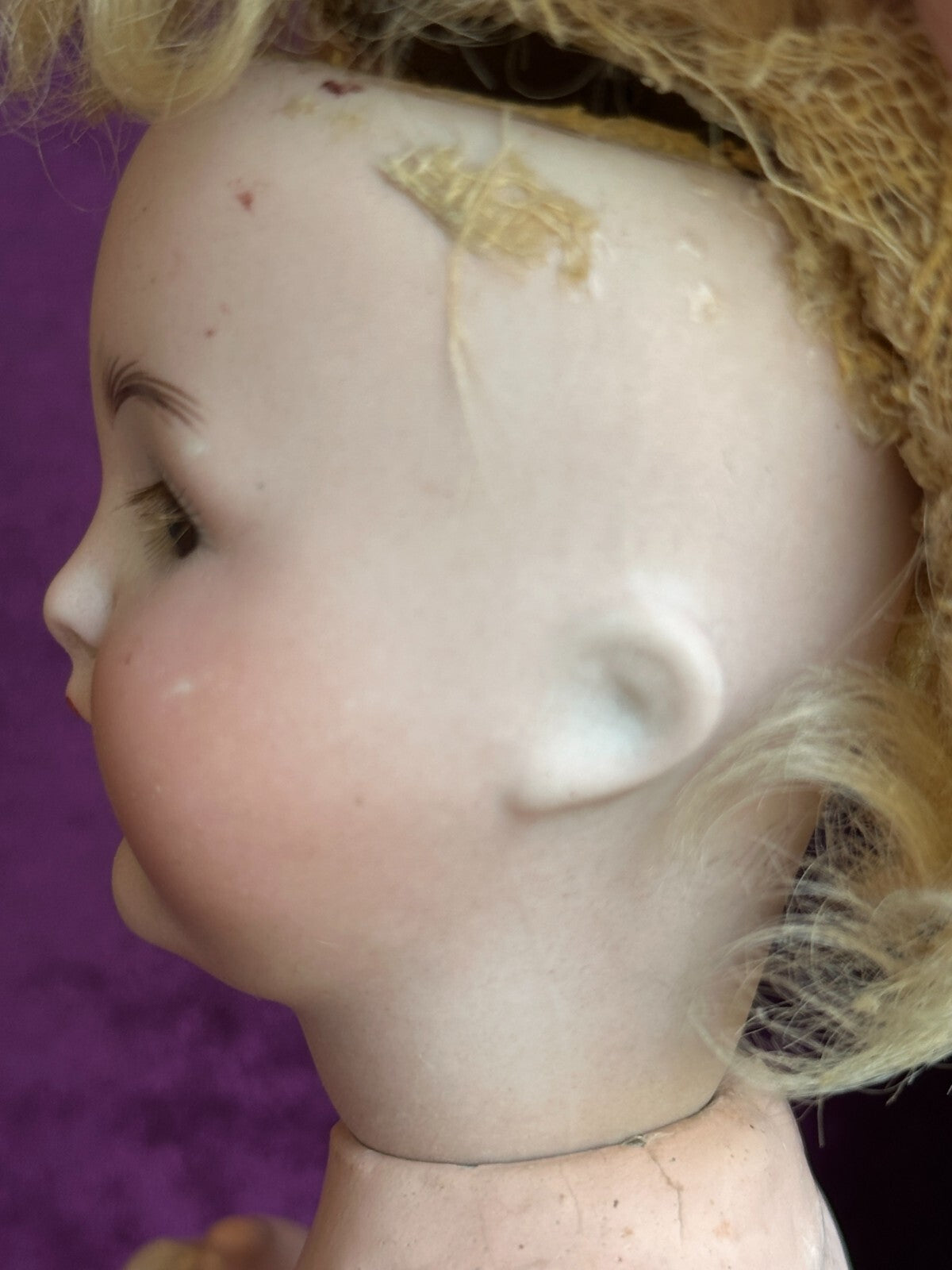 Antique German 8” Alt Beck Gottschalk Bisque Head 1361 Bisque Head Baby Doll