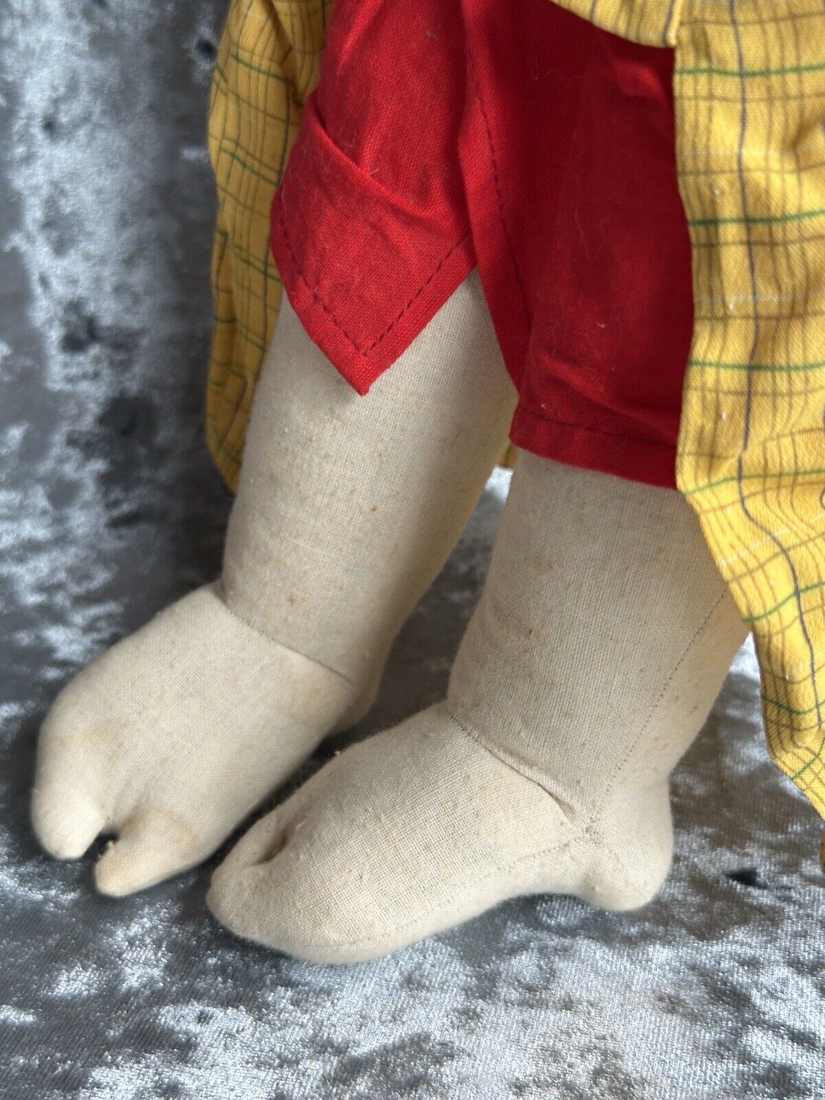Vintage 18” Japanese Willy Seiler Artist Cloth Oriental Doll