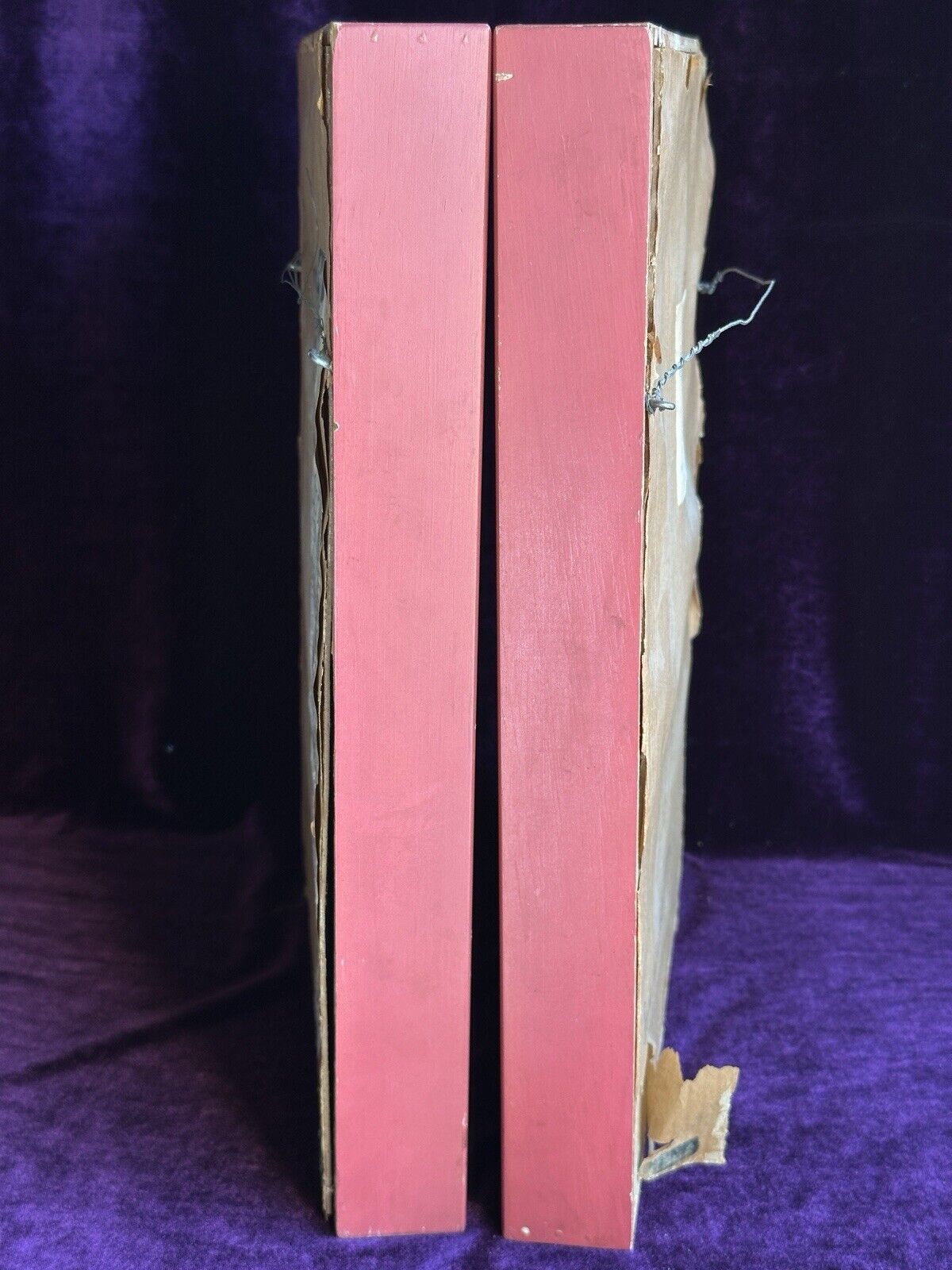 2 Vintage Framed Diorama Cloth Dolls Displays by American Artist Alice Daly