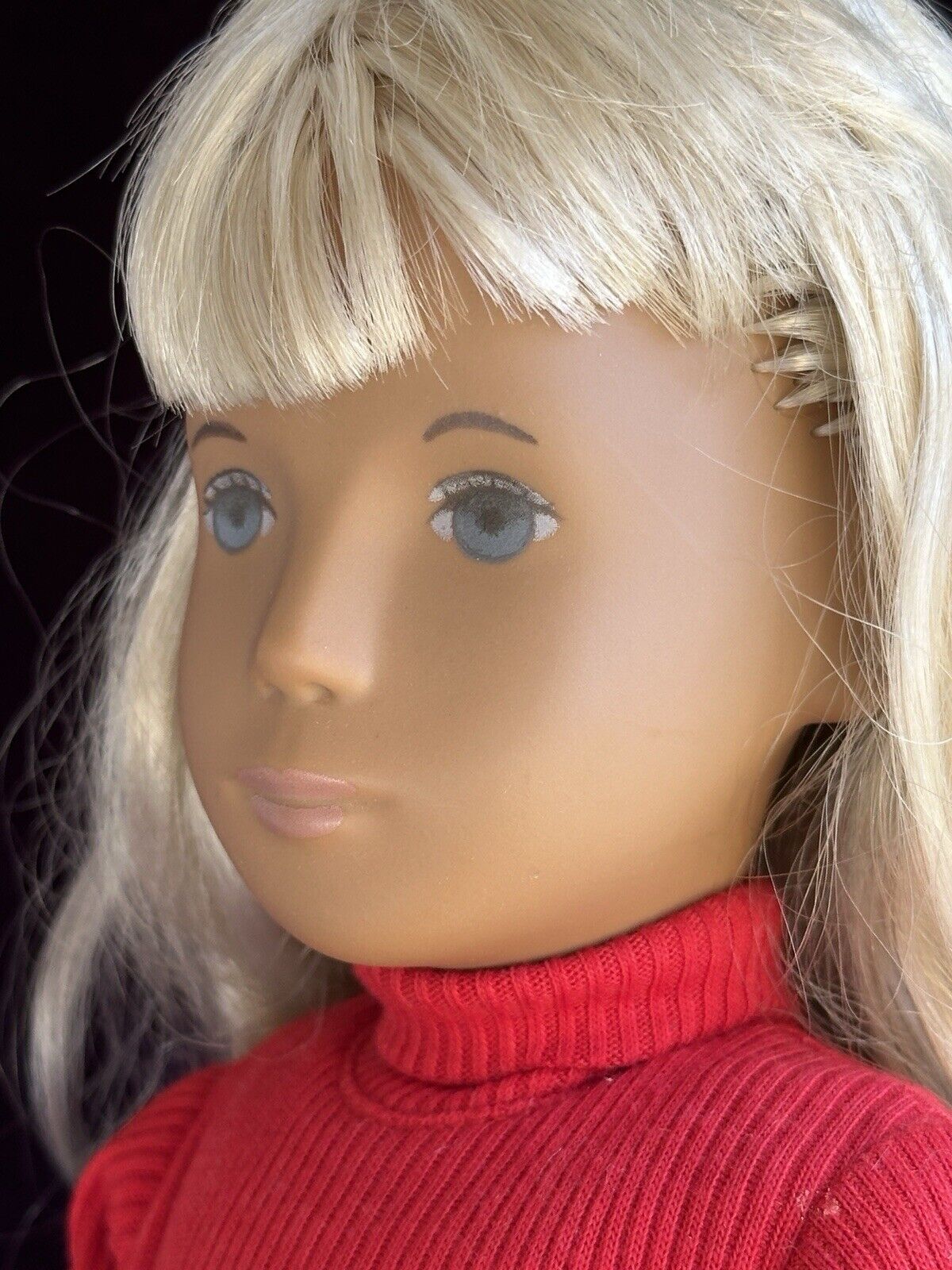 Vinyl Trendon Sasha Blonde Gingham Girl Doll England with Box Winter Outfit