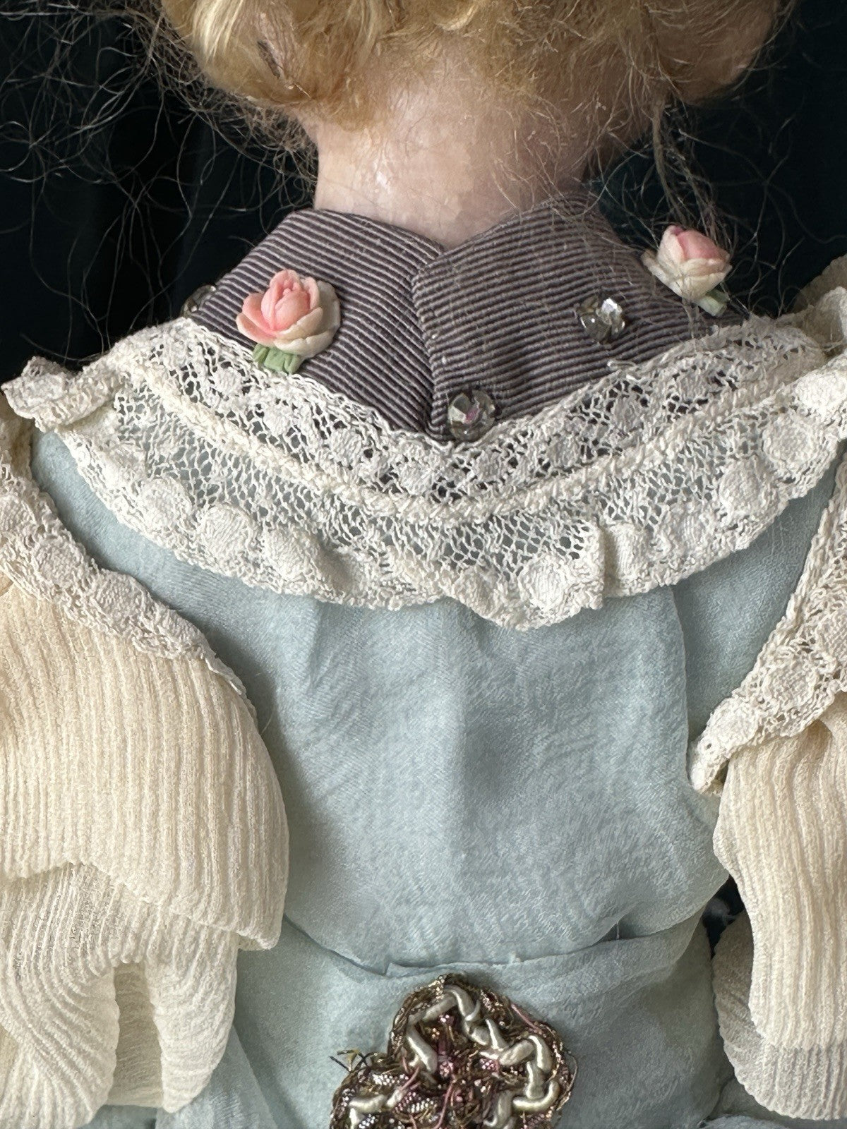 OOAK Collectible Polymer Fimo 15” Doll By Artist Edna Dali