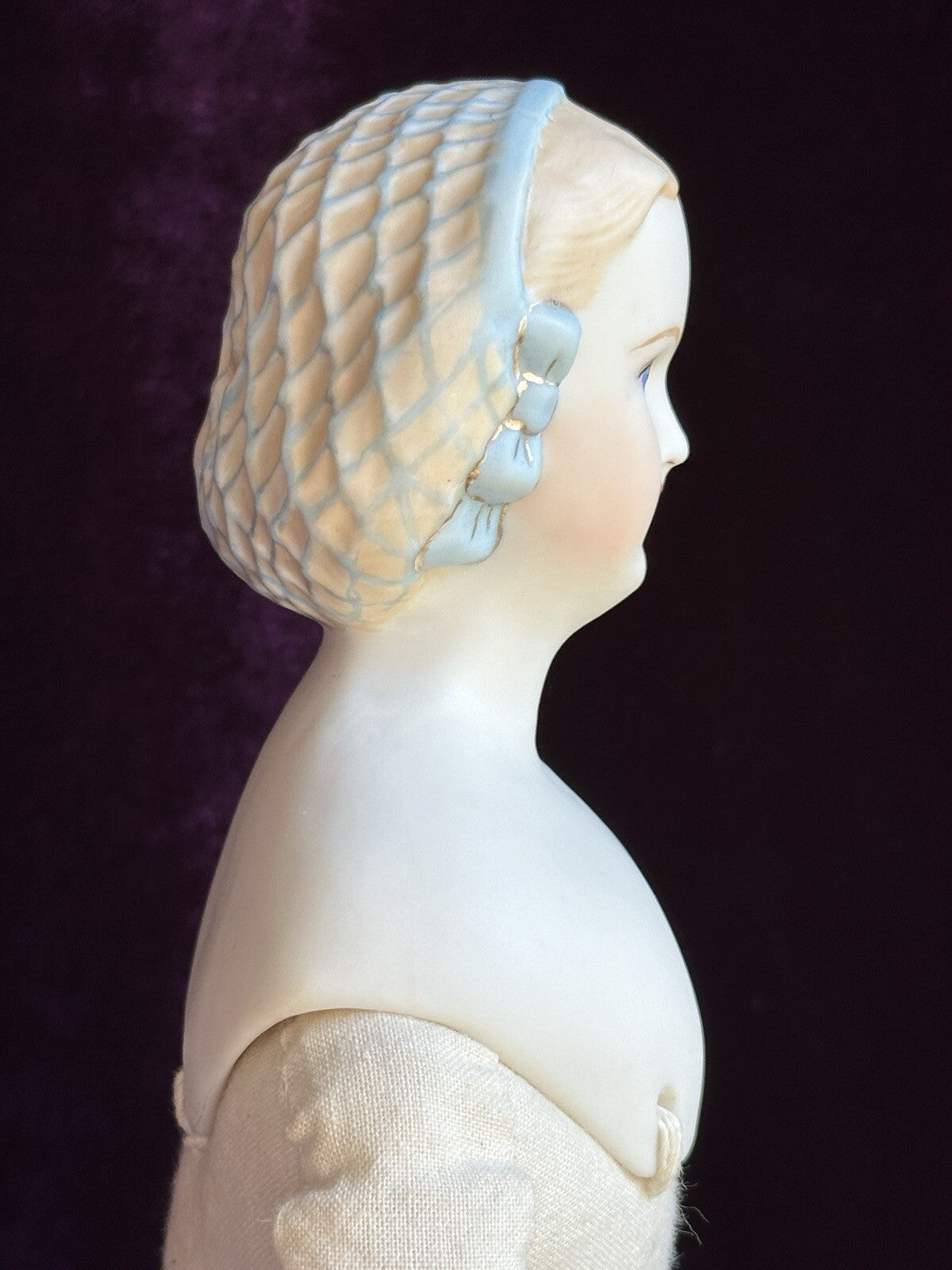 Vintage 16” Porcelain Victorian Reproduction of Parian Fashion Lady Doll
