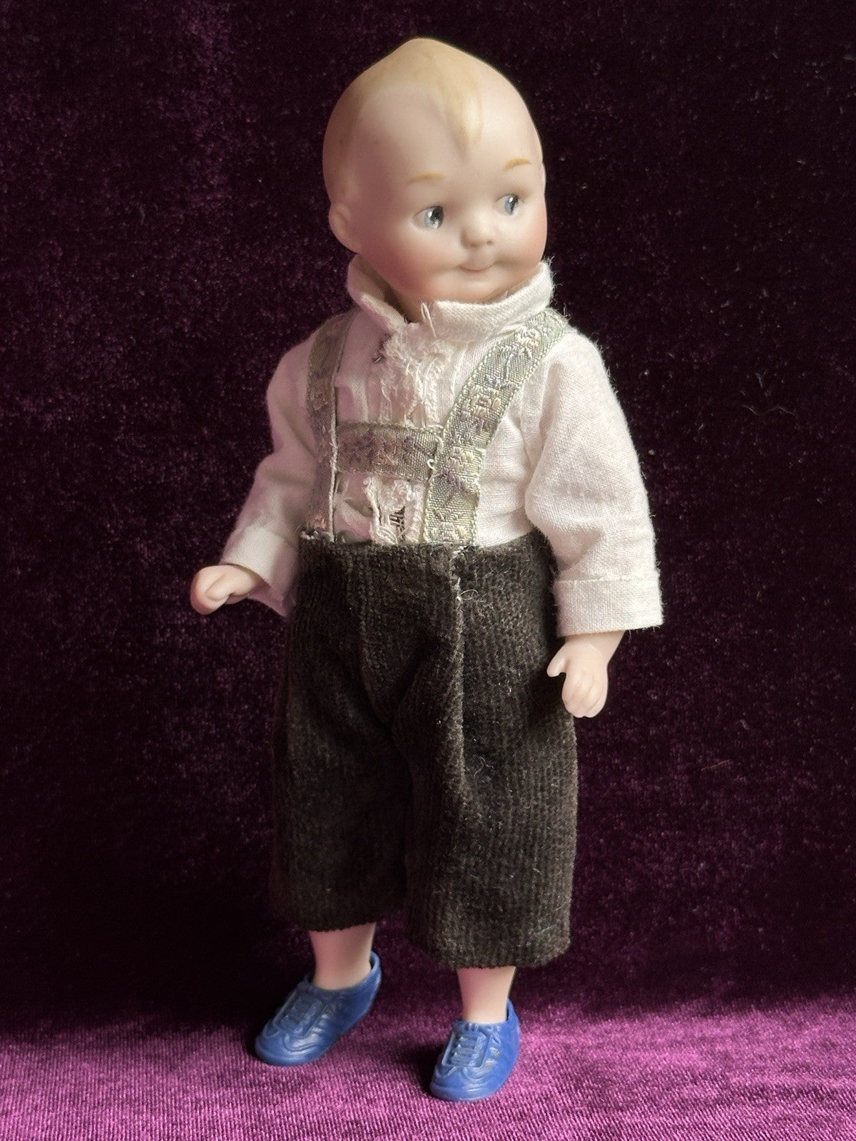 All Porcelain 6.75” Reproduction of Antique German Armand Marseille 320 Doll