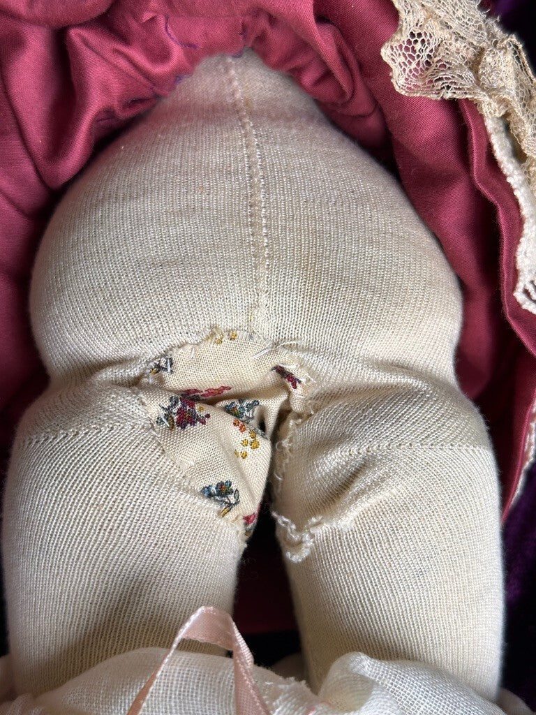 Antique German 16” Early Kestner Alphabet Series Closed Mouth Bisque Head Doll